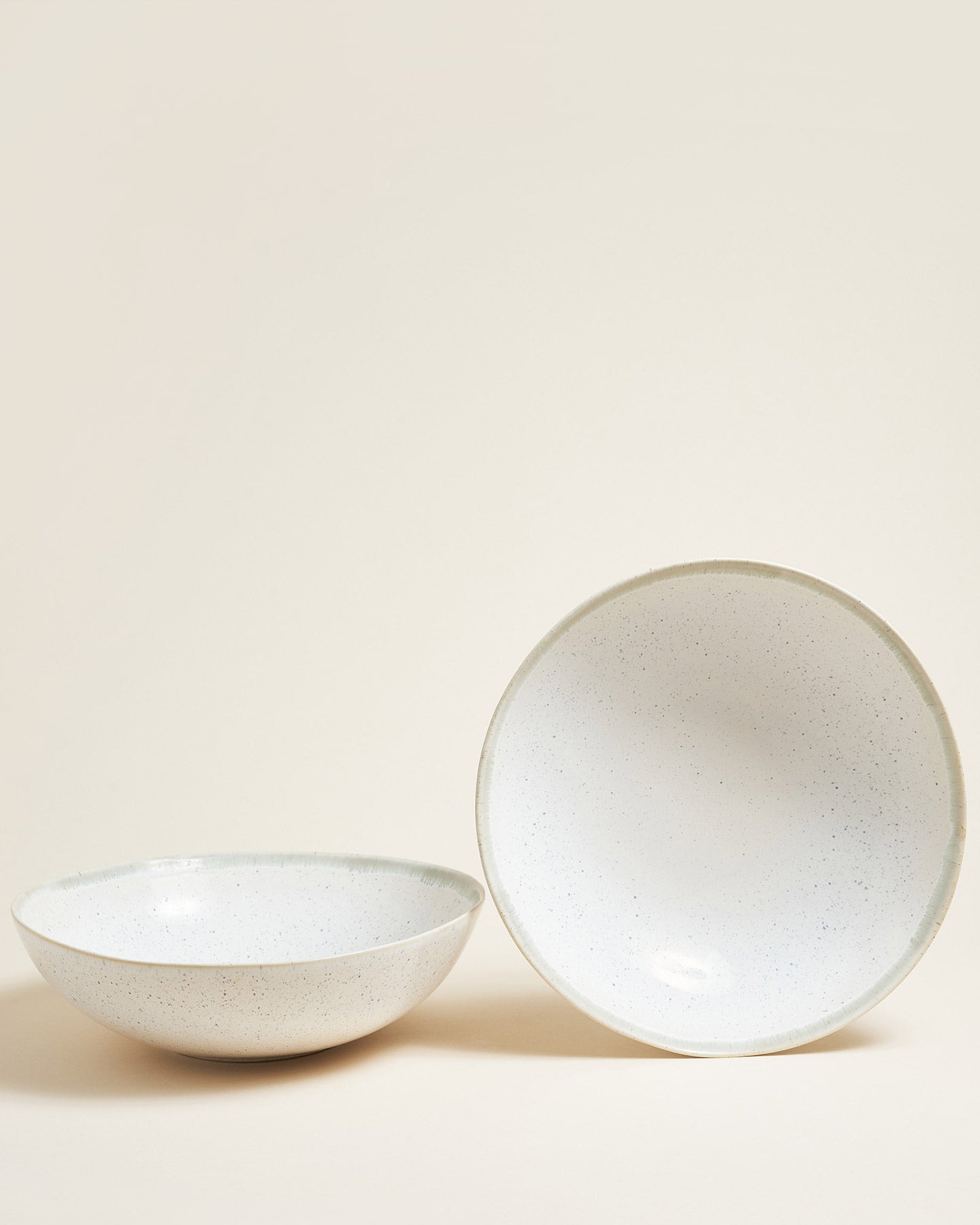 Aurora Salad Bowl with Speckles Azure