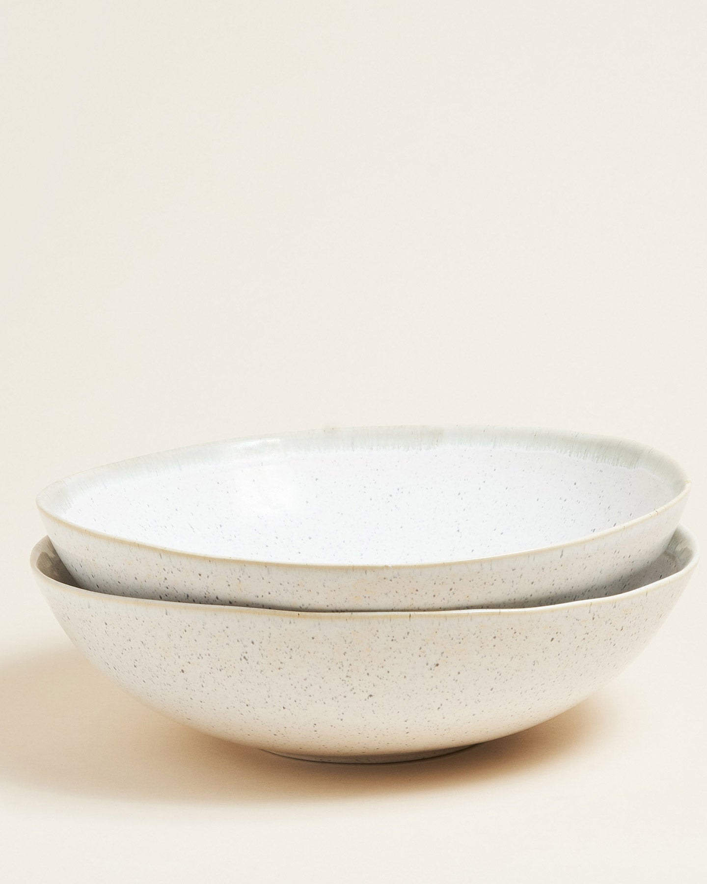 Aurora Salad Bowl with Speckles Azure