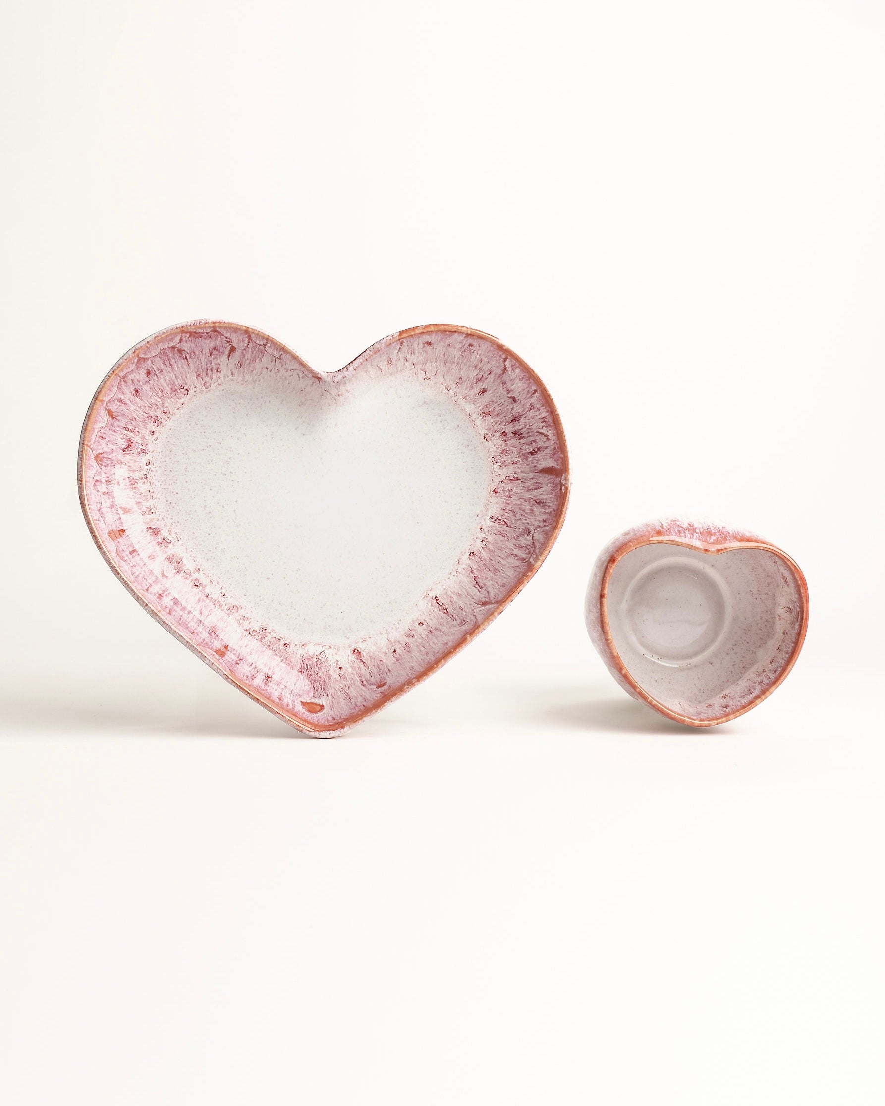 Amora Set Becher und Teller tief Magenta 2-teilig