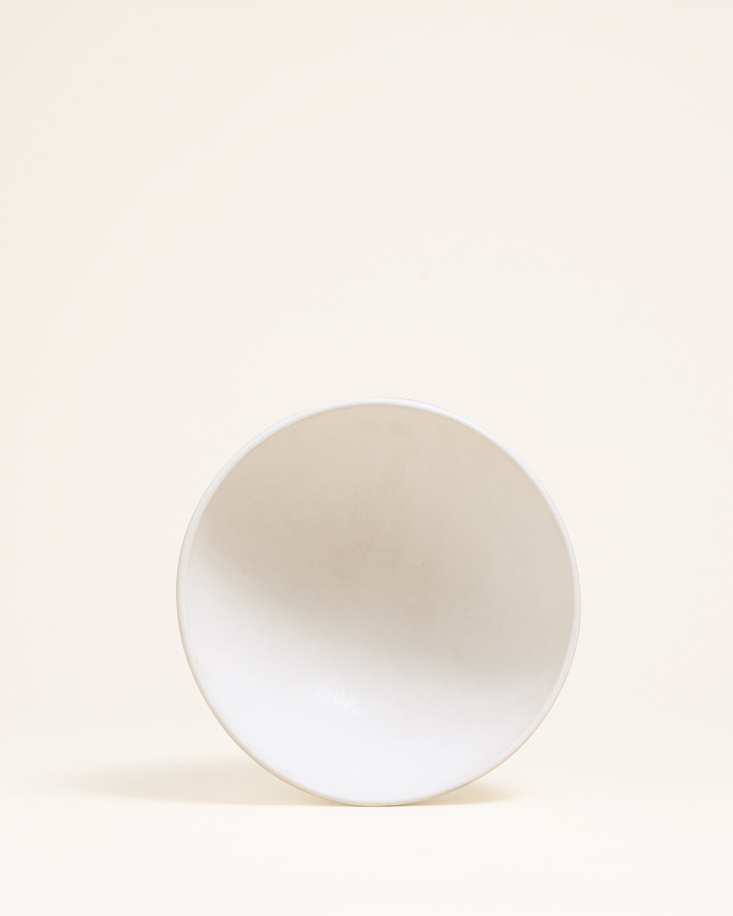 Faro Schale medium rund Mattweiß
