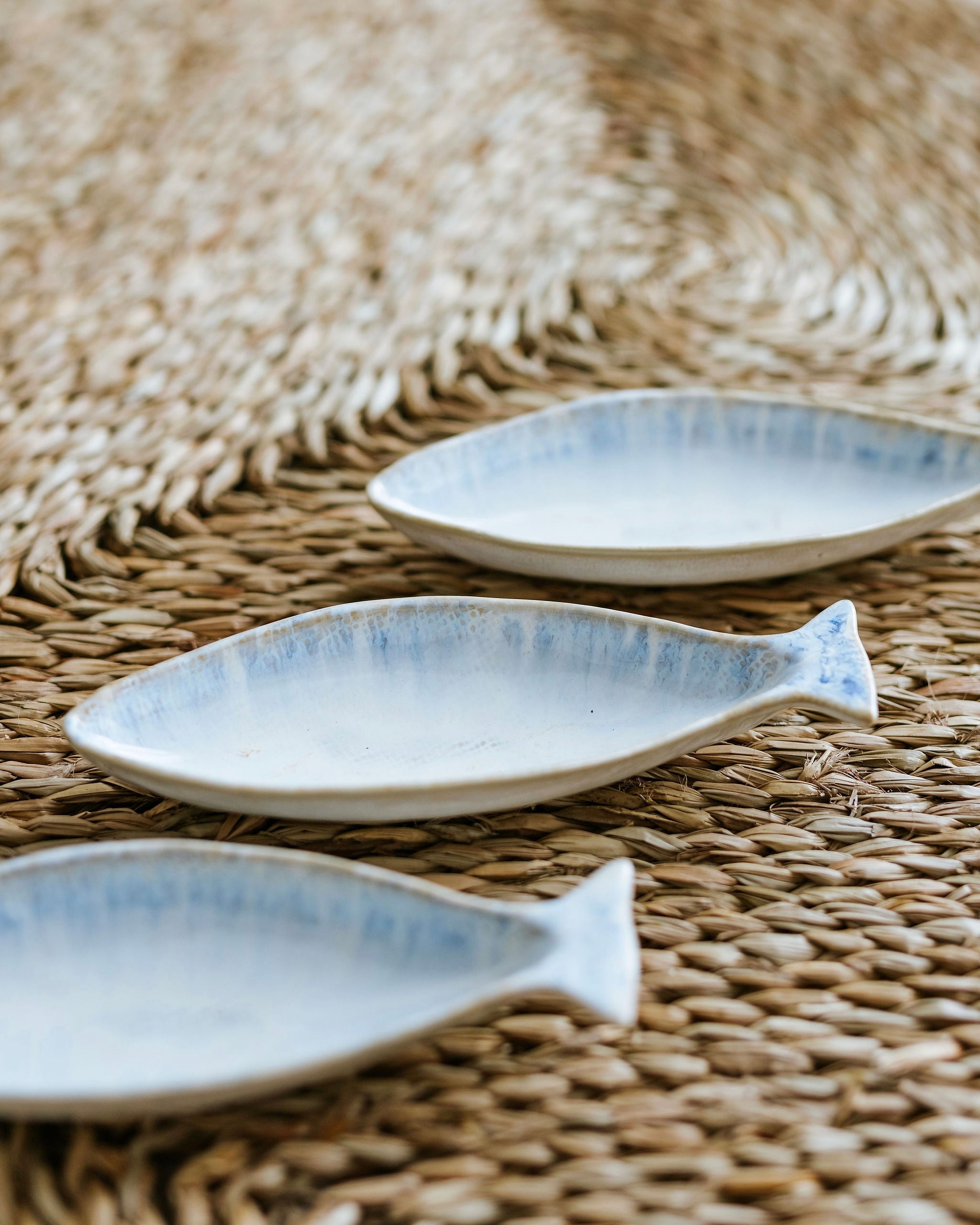 Maricor fish serving bowl small azure