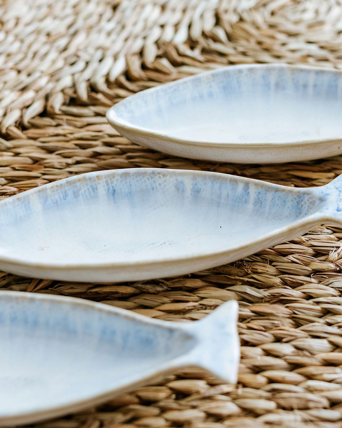 Maricor fish serving bowl small azure