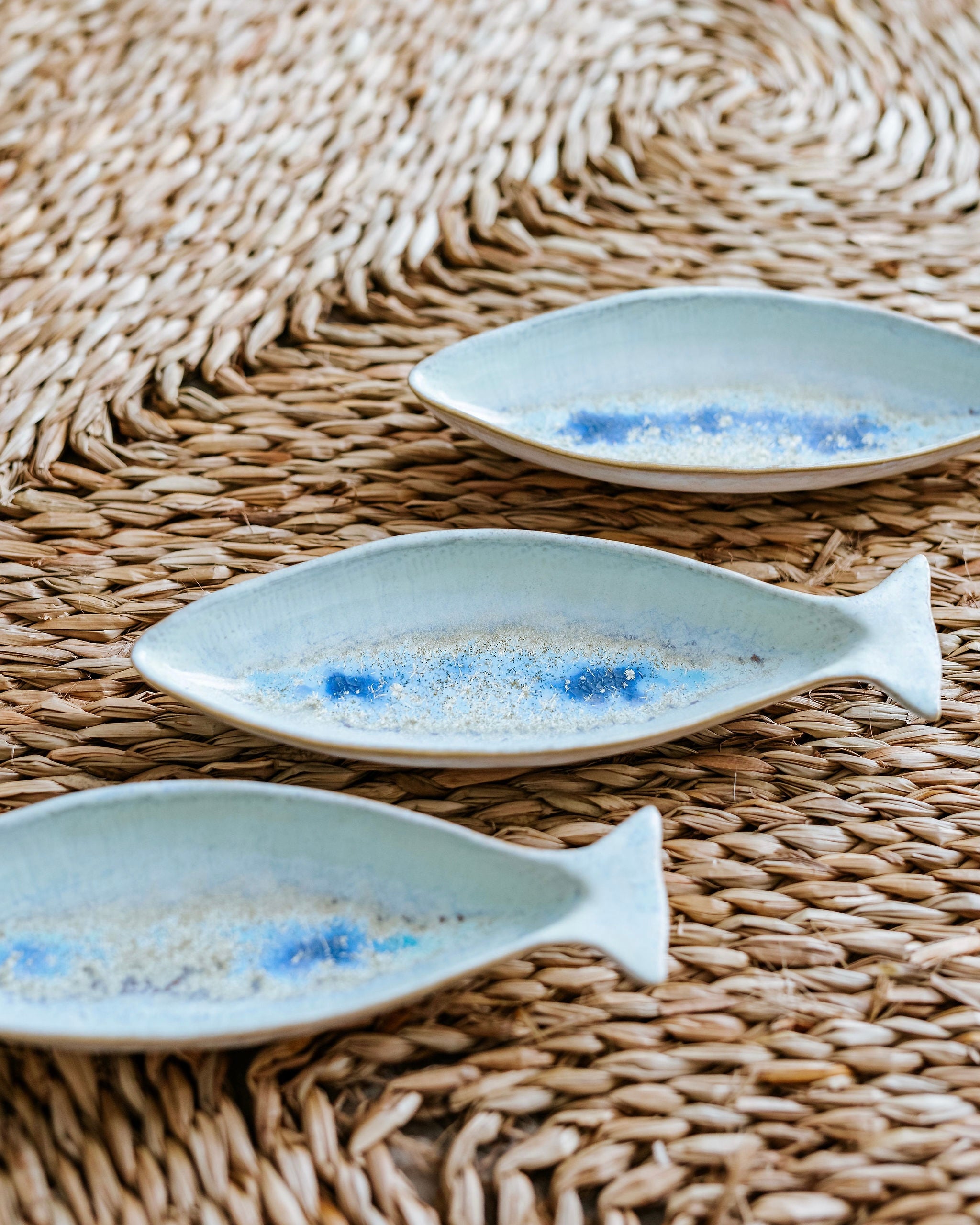 Maricor Fish Serving Bowl Small Turquoise