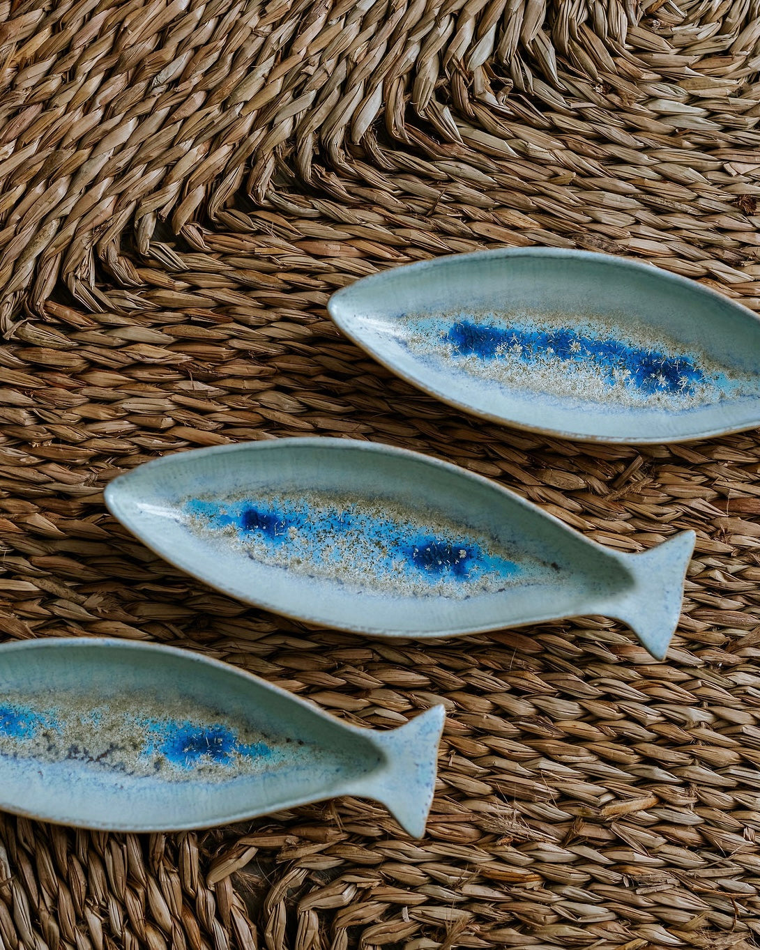 Maricor Fish Serving Bowl Small Turquoise