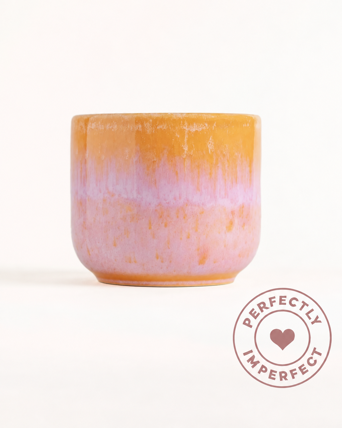 Évora Becher Coral Rosa Imperfections