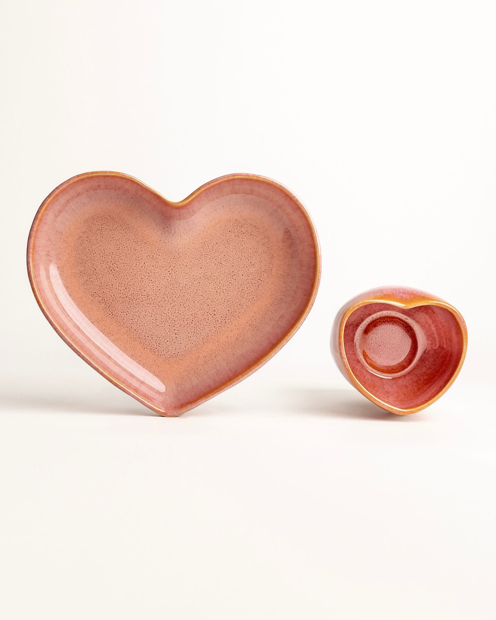 Amora Teller tief Coral