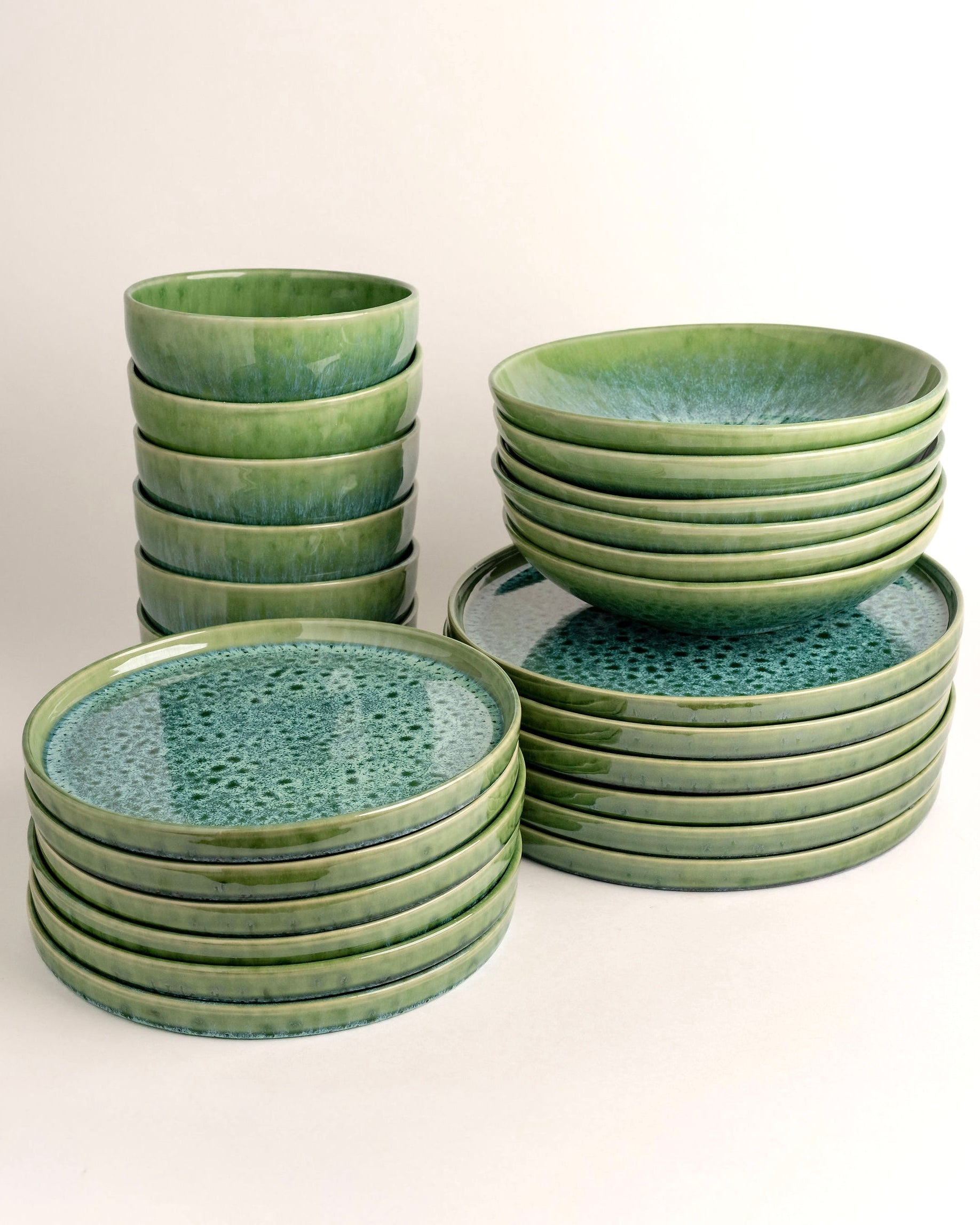 Madeira Geschirrset Grün 24-teilig
