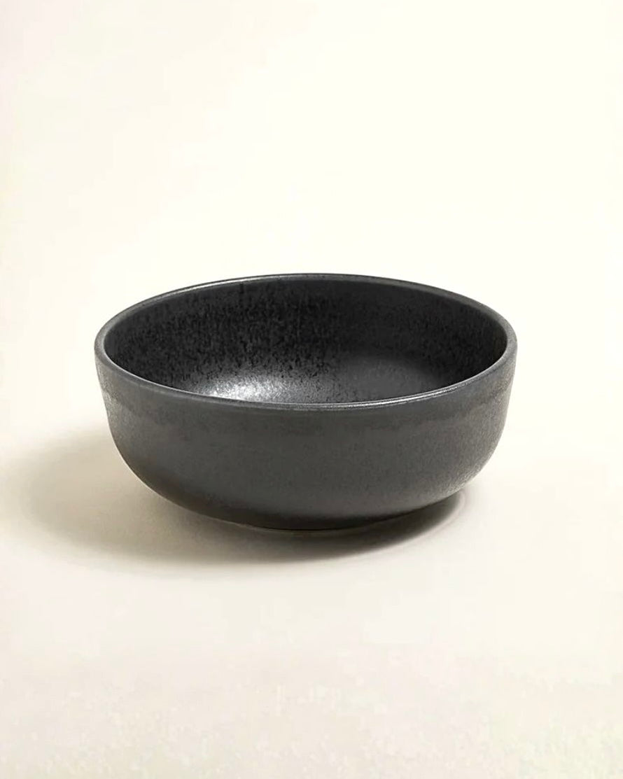 Faro Schale medium mattes Schwarzblau