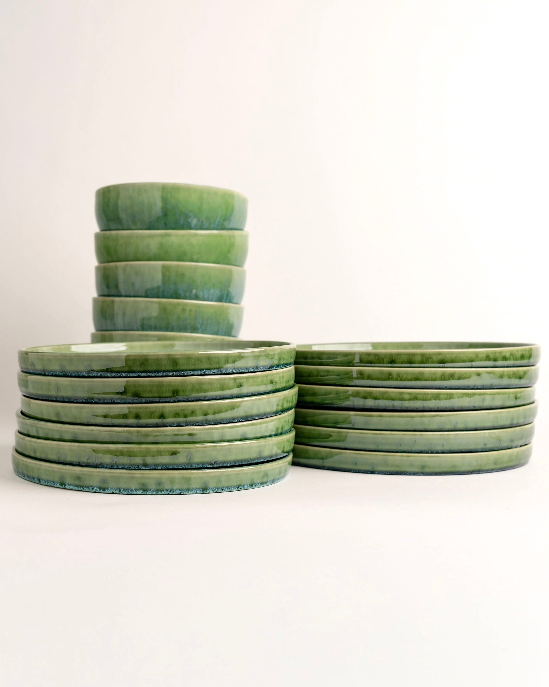 Madeira Geschirrset M Grün 18-teilig