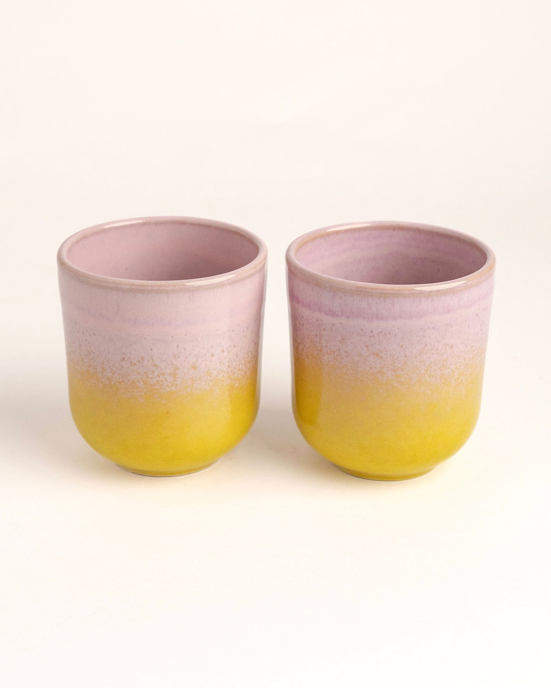 Tassen- und Becherset Doce und Noa Rosa Gelb 4-teilig