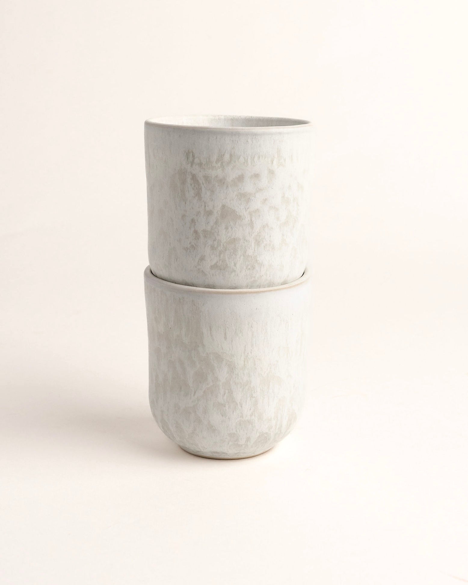 Noa Becher klein Mattweiß Creme