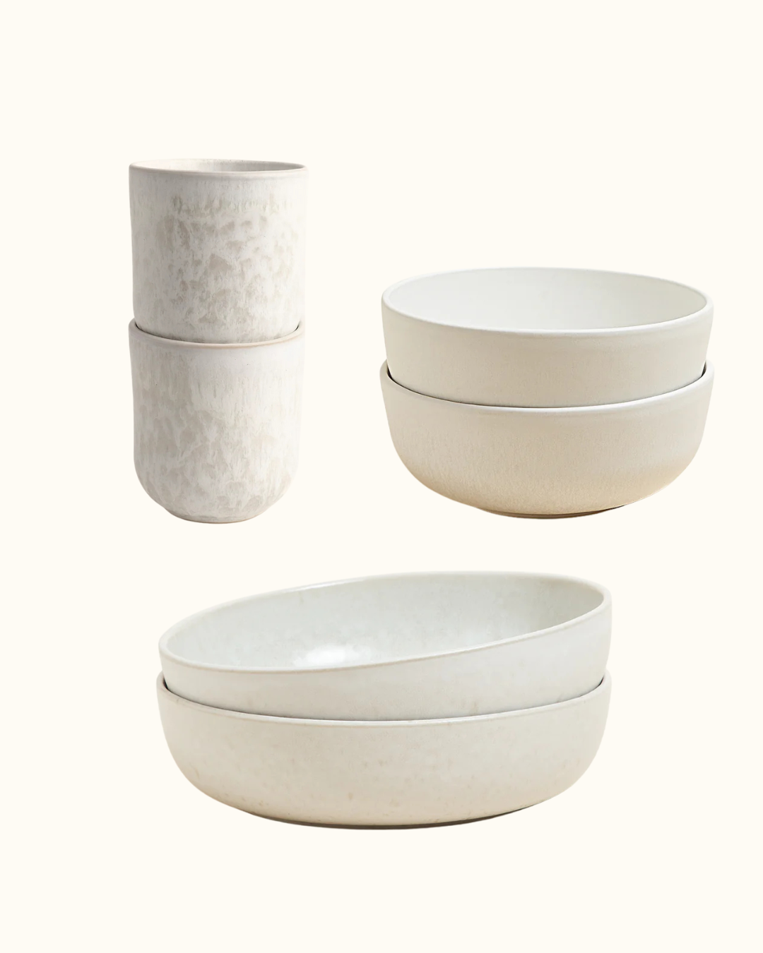 Christmas Geschenkset Mattweiß Creme