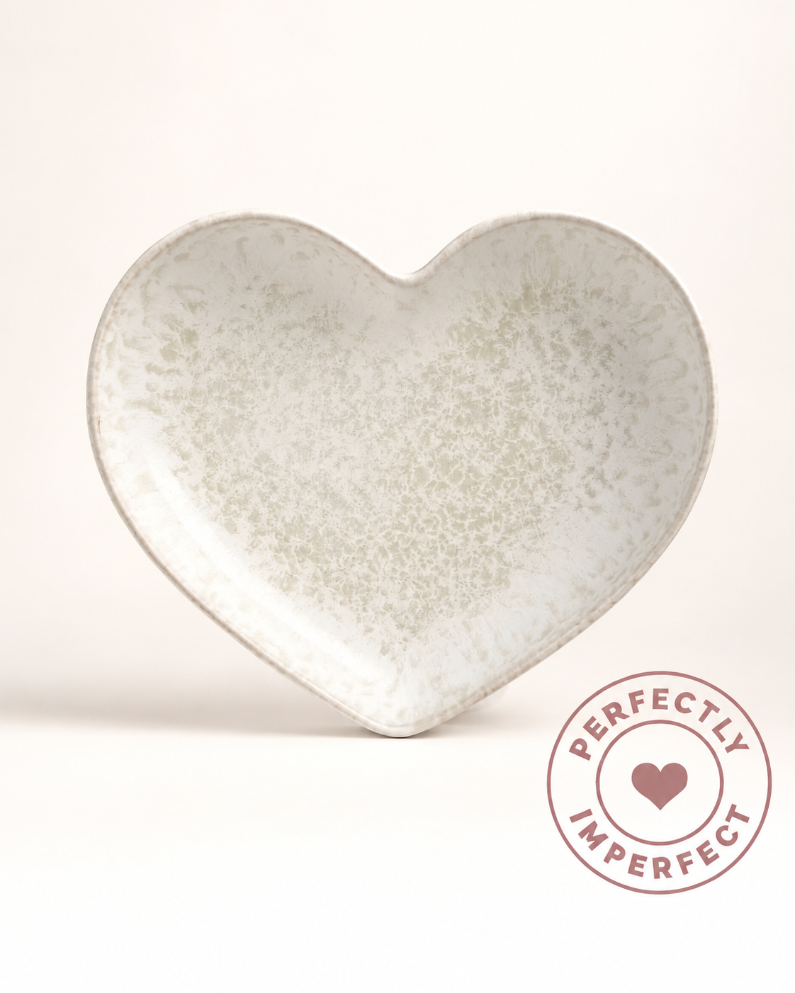 Amora Teller Mattweiss Creme Imperfections
