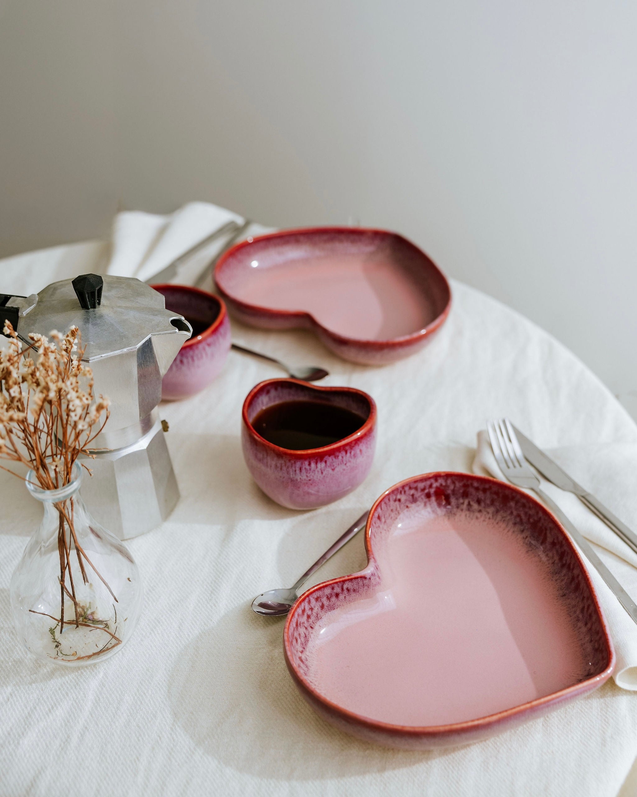 Amora Teller tief Rosa