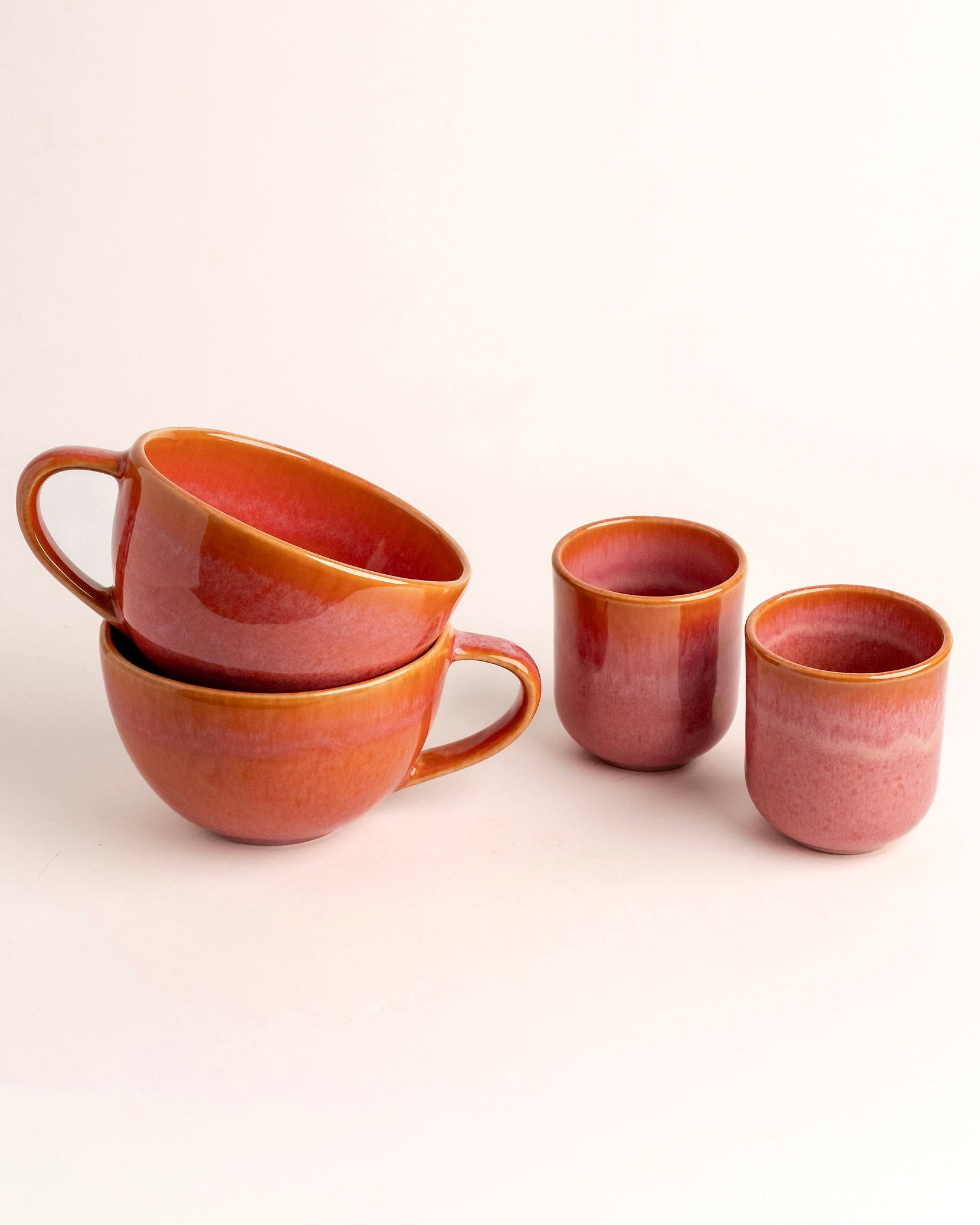 Tassen- und Becherset Noa Coral 4-teilig