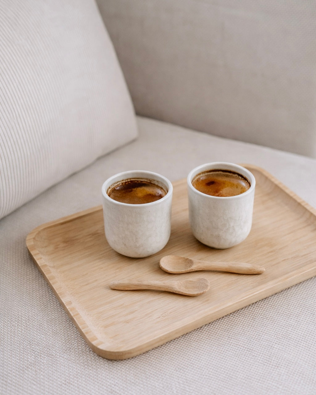 Noa Espressocher Mattweiss Creme