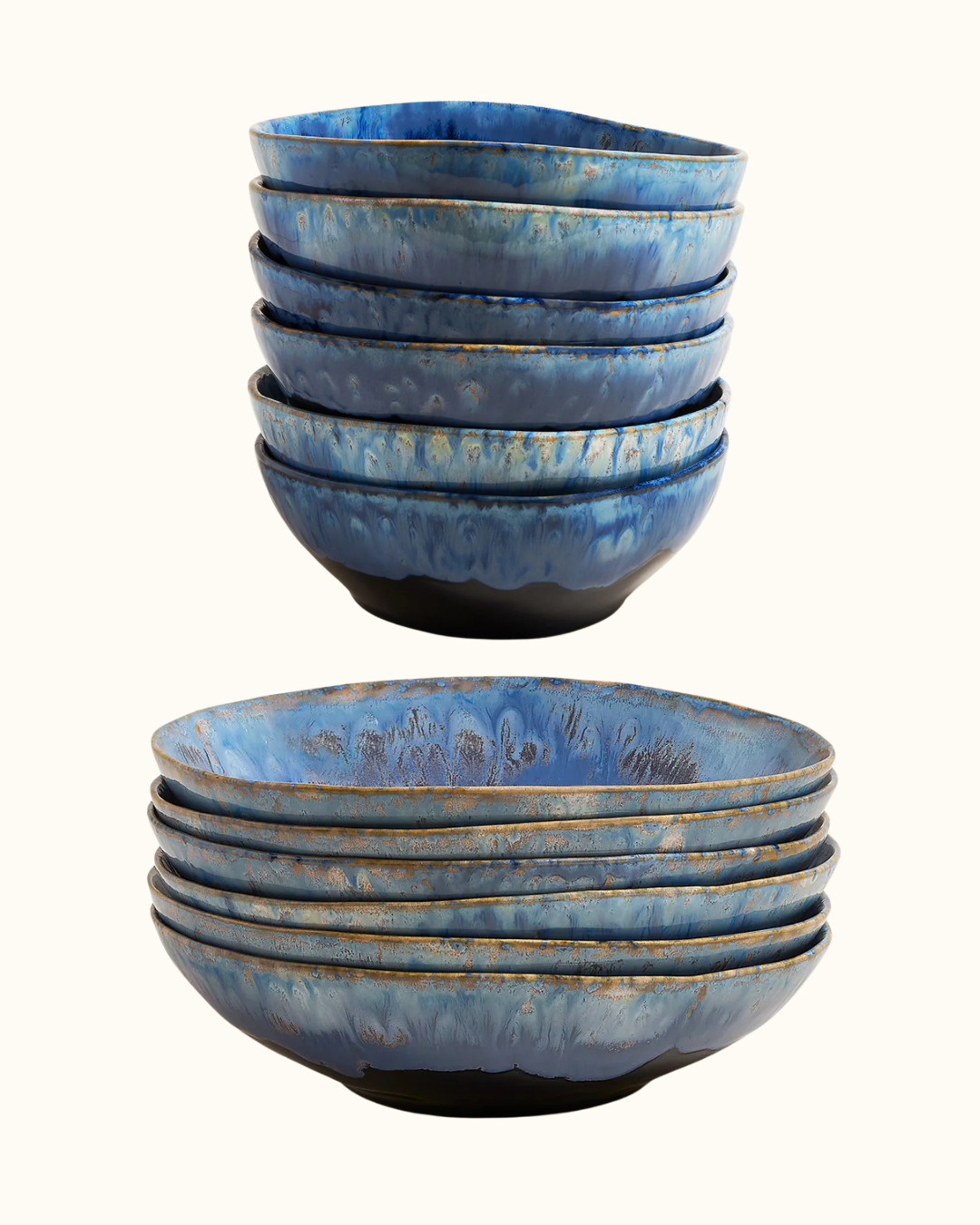 Lino Geschirrset Deepseablue 12-teilig