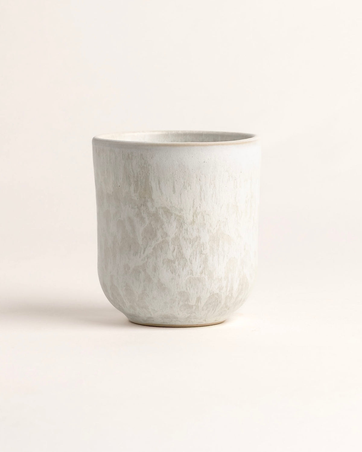 Noa Becher klein Mattweiß Creme