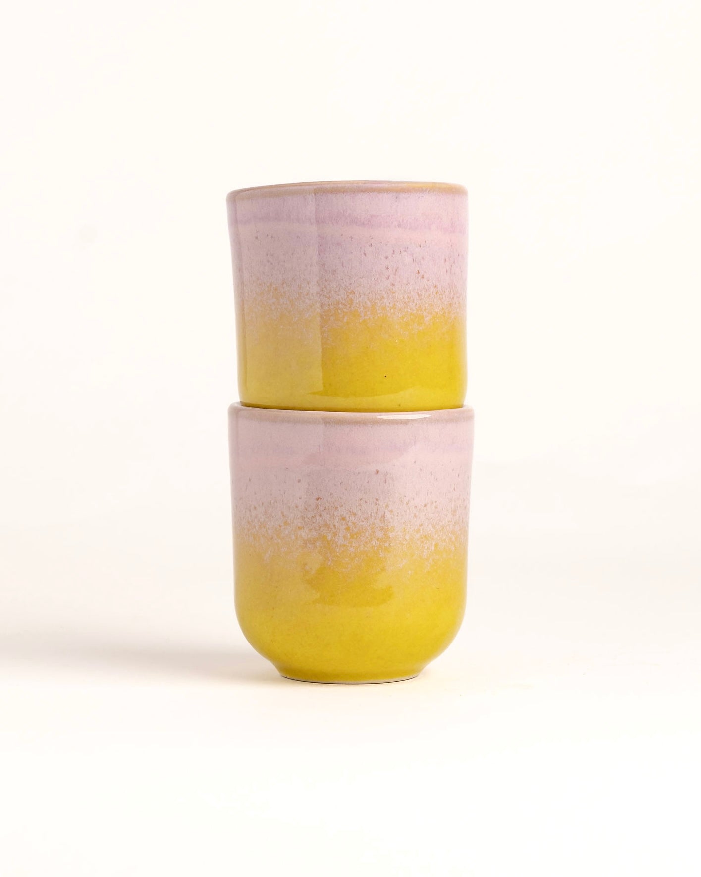 Tassen- und Becherset Doce und Noa Rosa Gelb 4-teilig