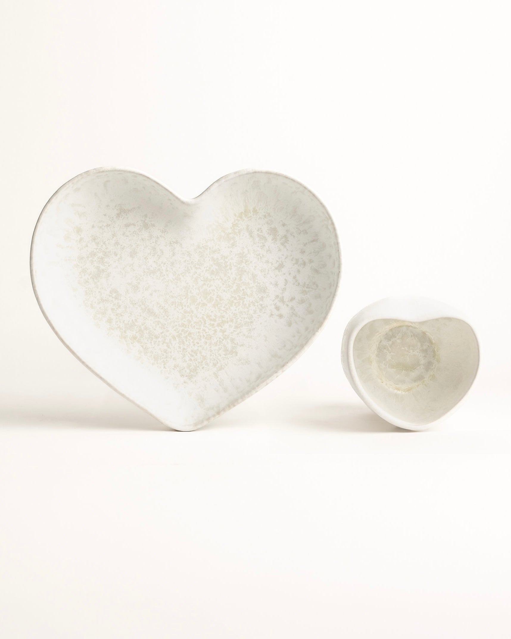 Amora Set Becher und Teller tief Mattweiss Creme 2-teilig