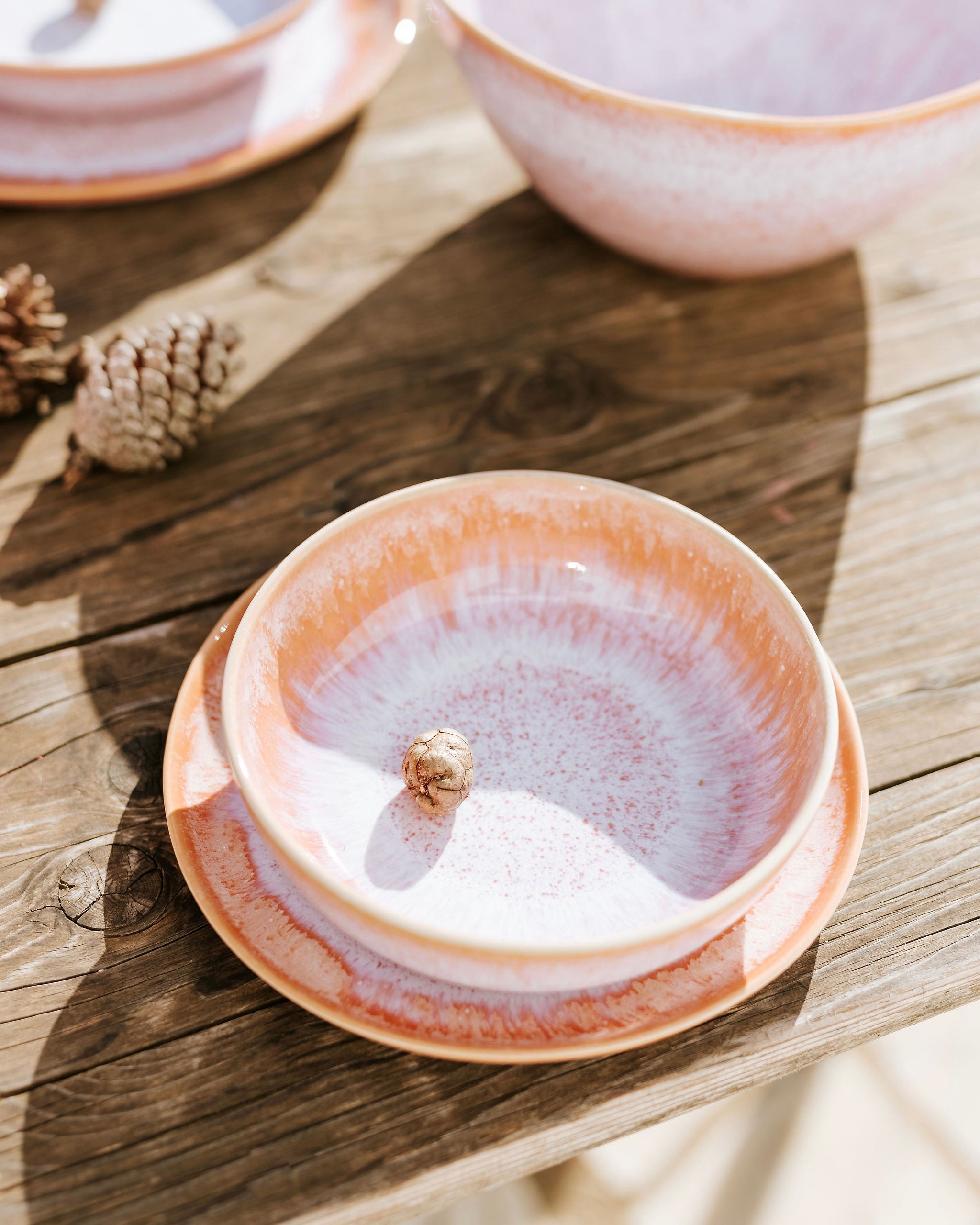 Évora Tableware Set P small Coral Pink 18-piece