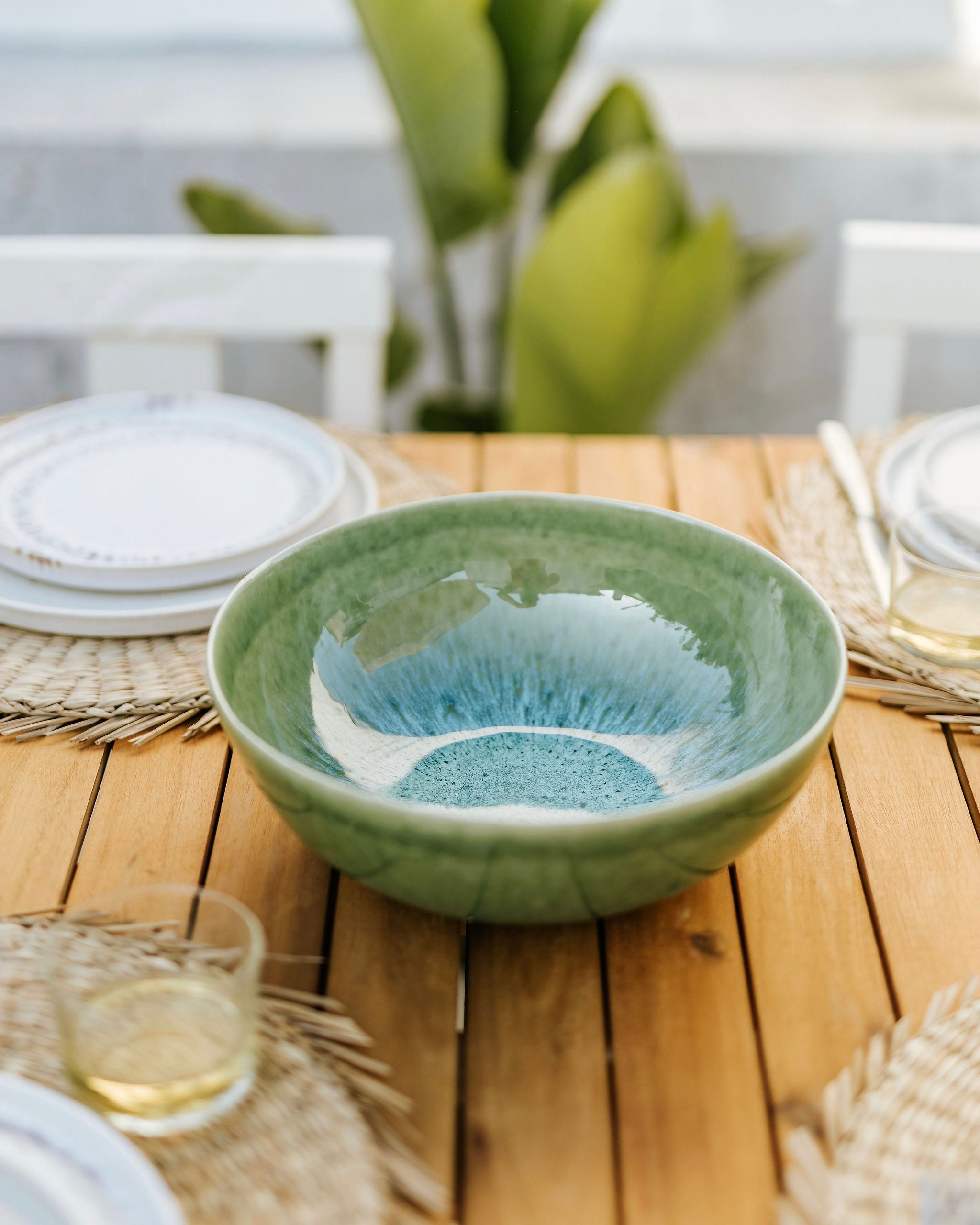 Madeira Salad Bowl Green