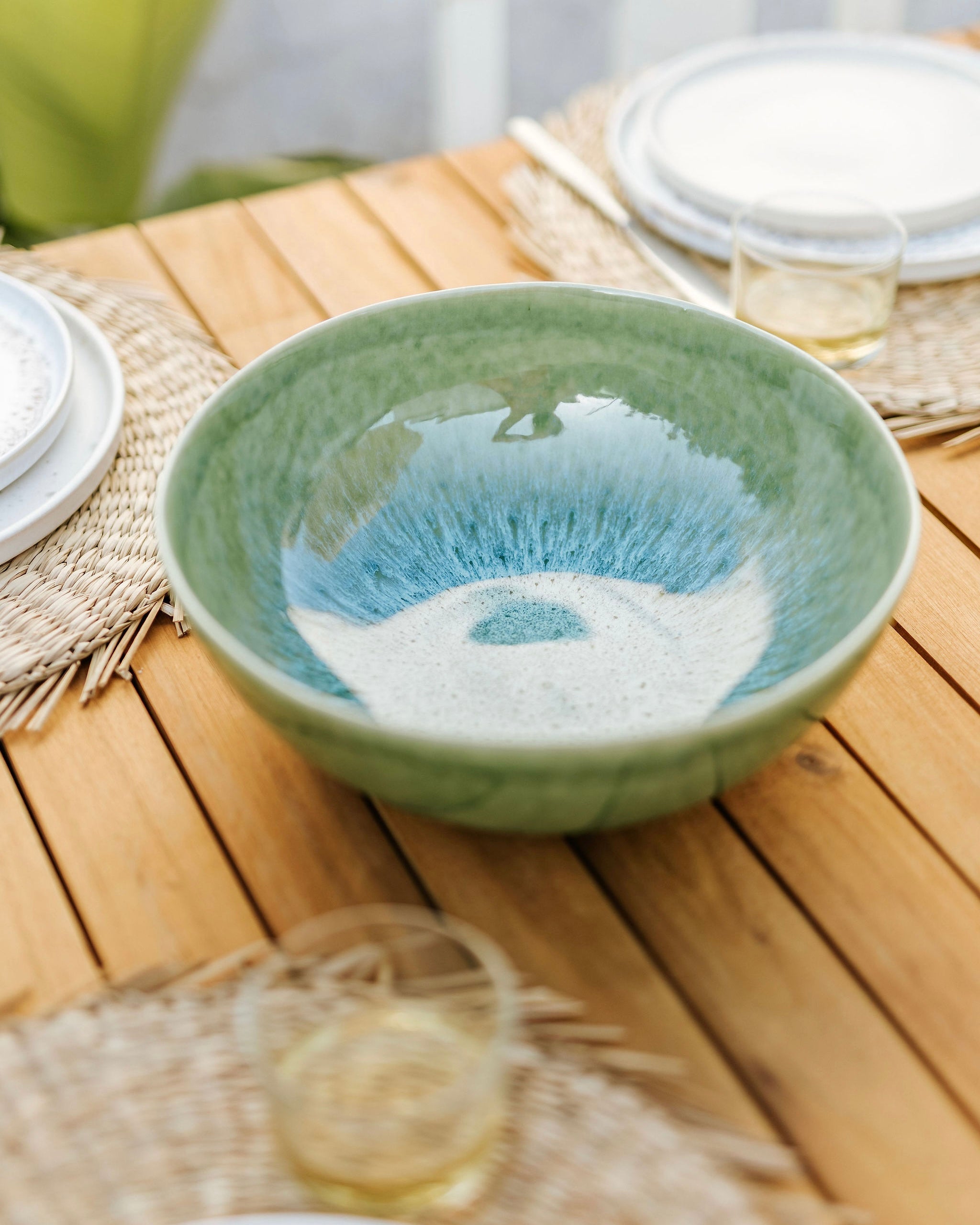 Madeira Salad Bowl Green