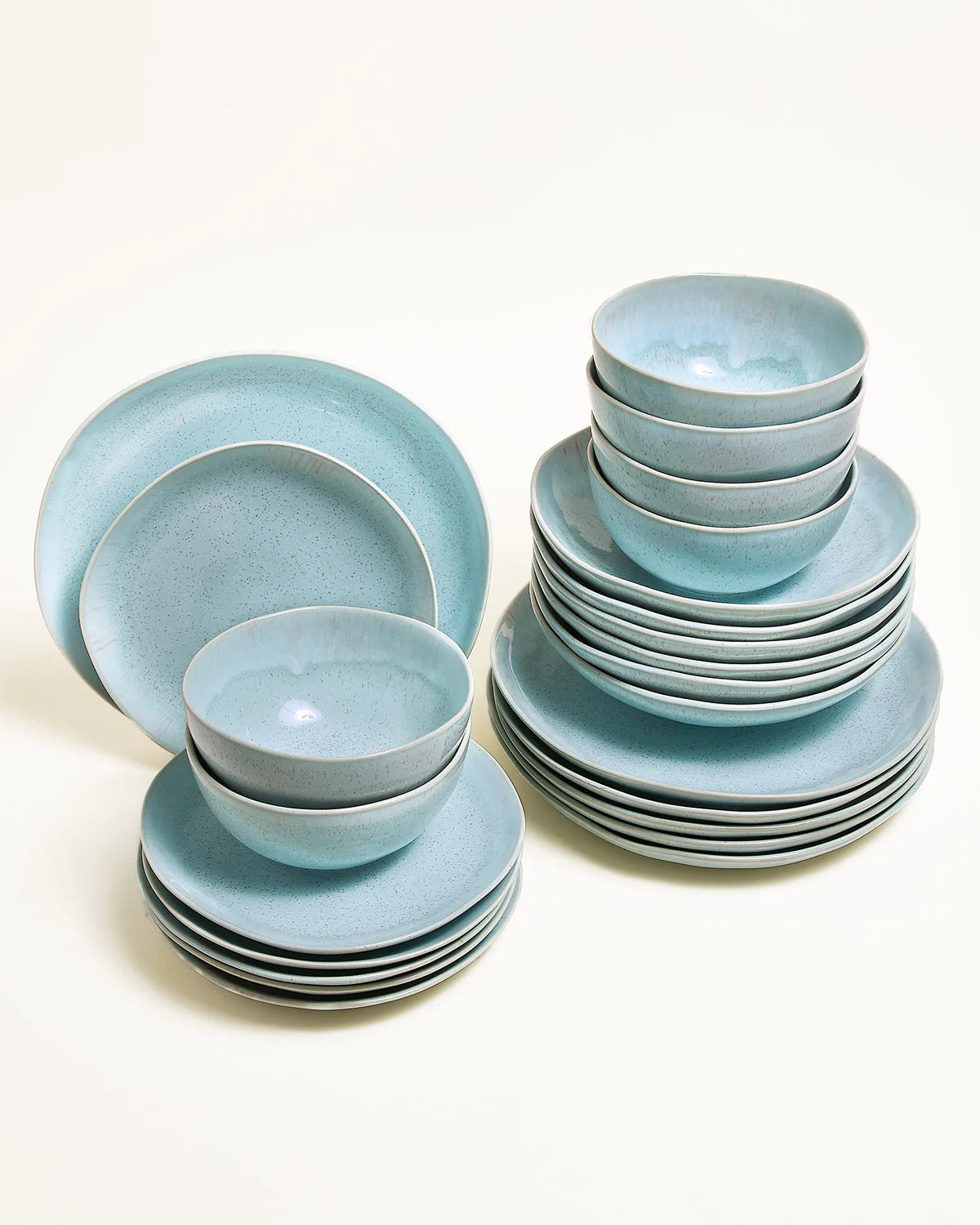 Arrifana Geschirrset Aqua 24-Teilig
