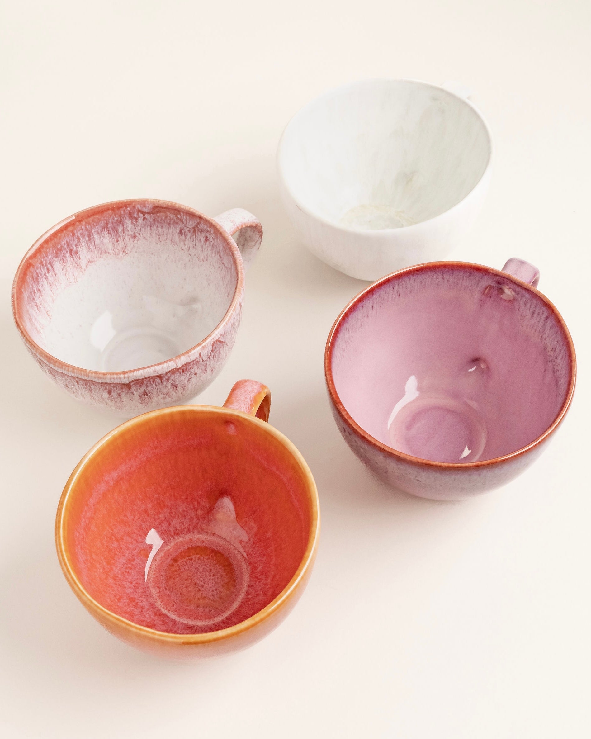 Noa Tasse groß Mattweiß Creme