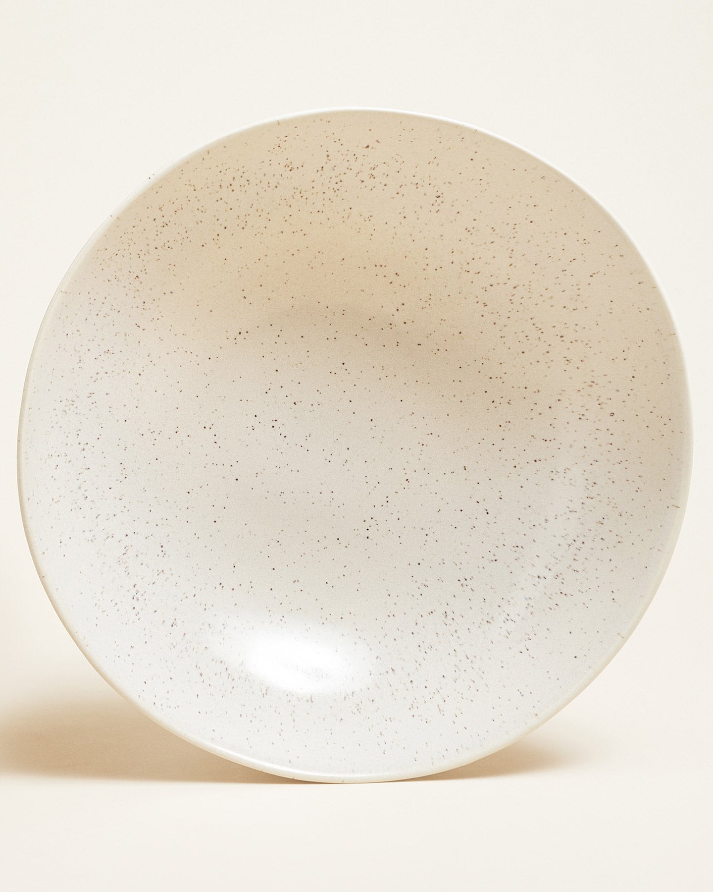 Aurora salad bowl cream with speckles