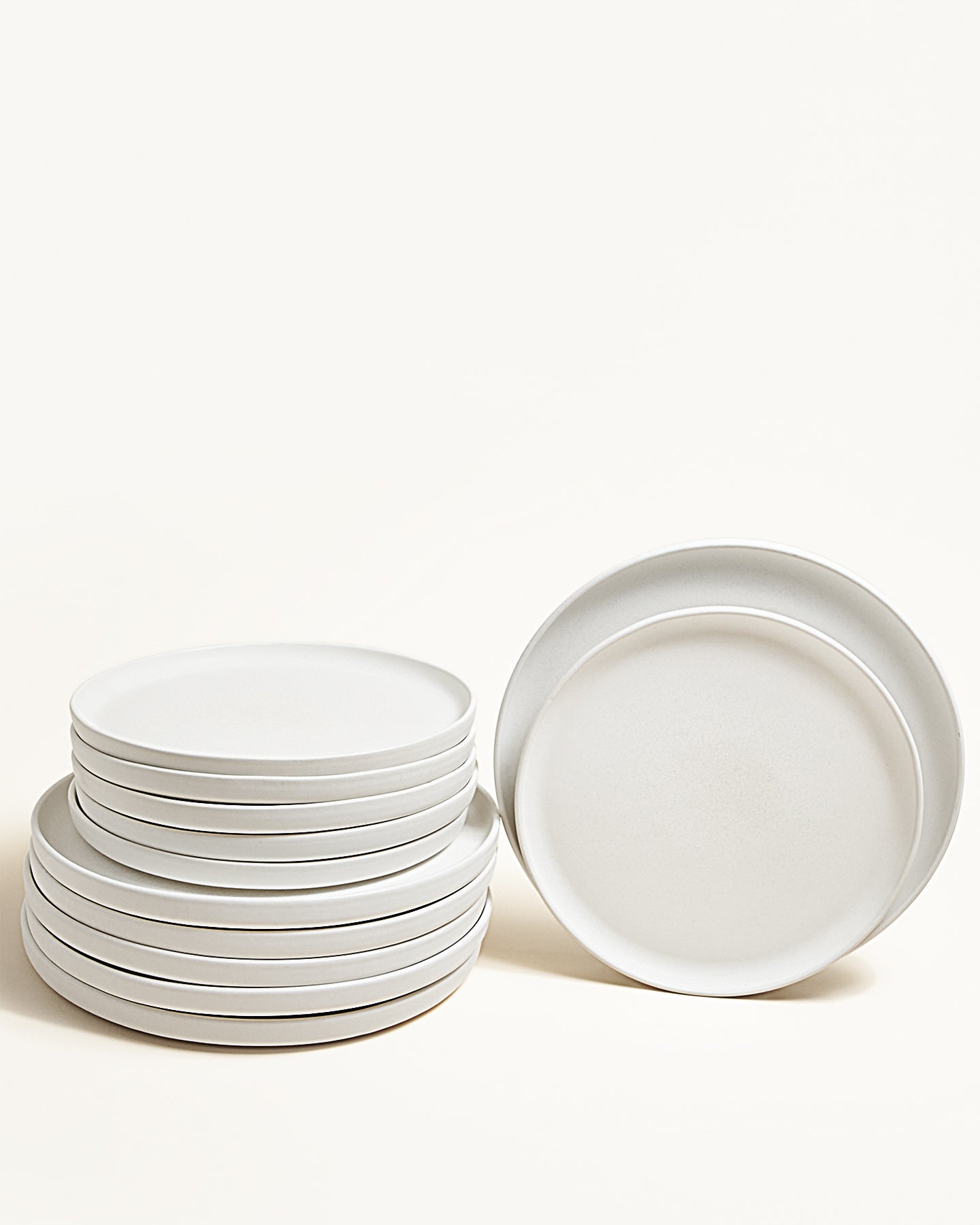 Faro tableware set matt white 12-piece