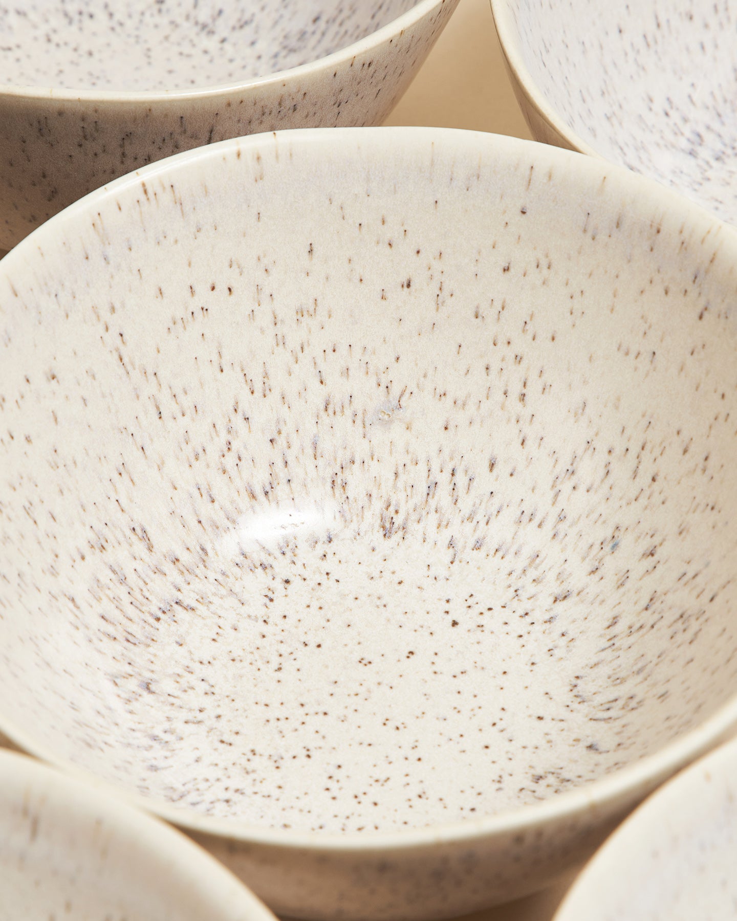 Aurora cereal bowl cream with speckles