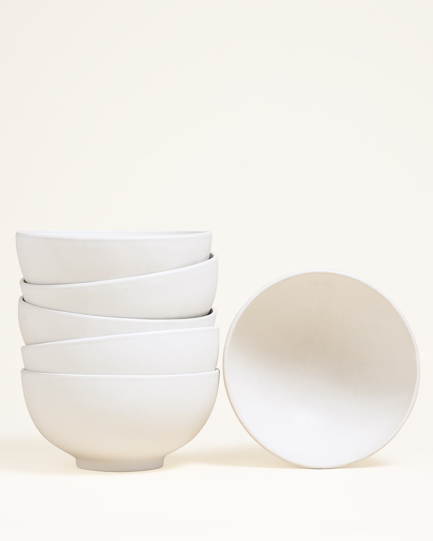 Faro bowl medium round matt white