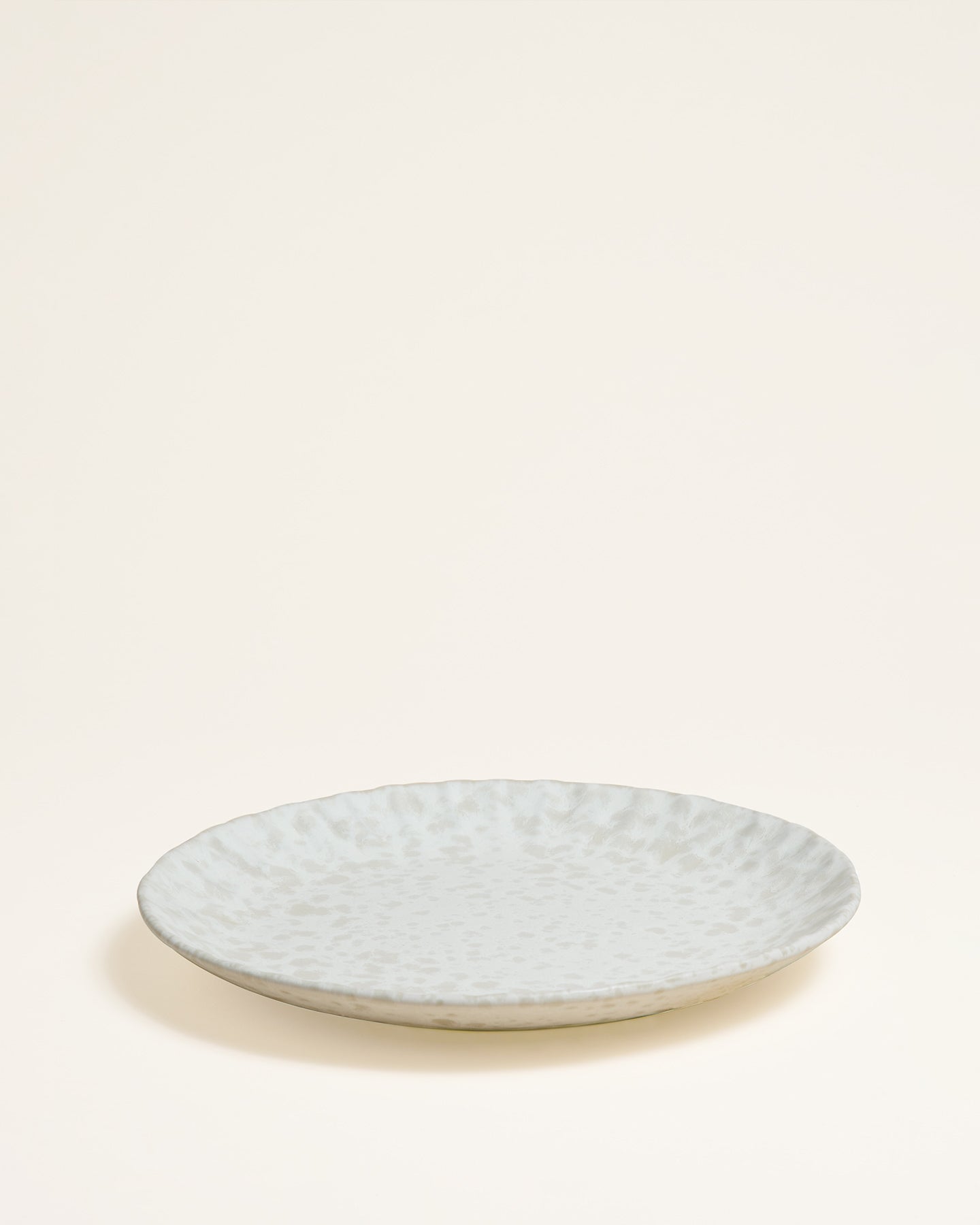 Suave Plate Large Matt White Cream