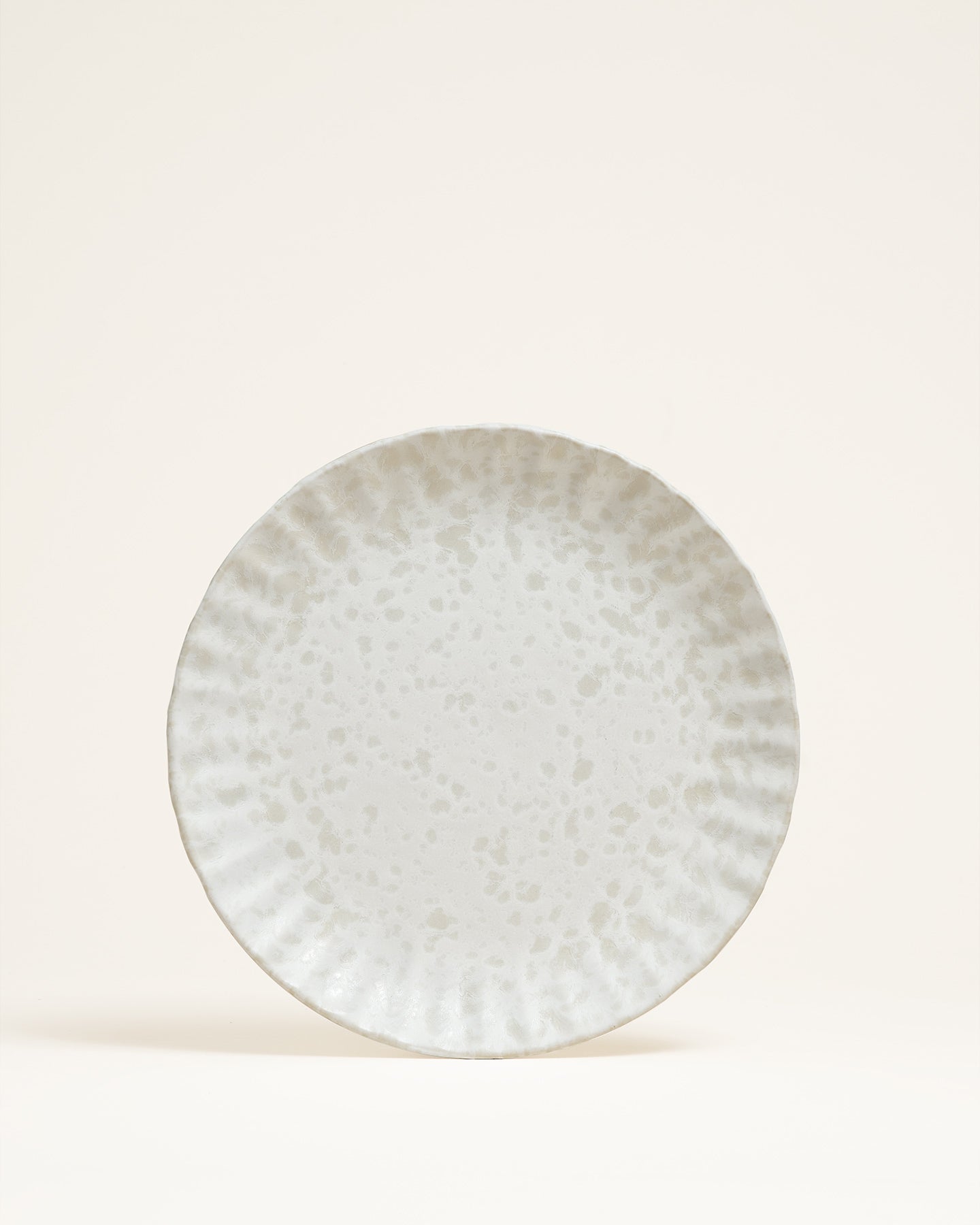 Suave Plate Large Matt White Cream