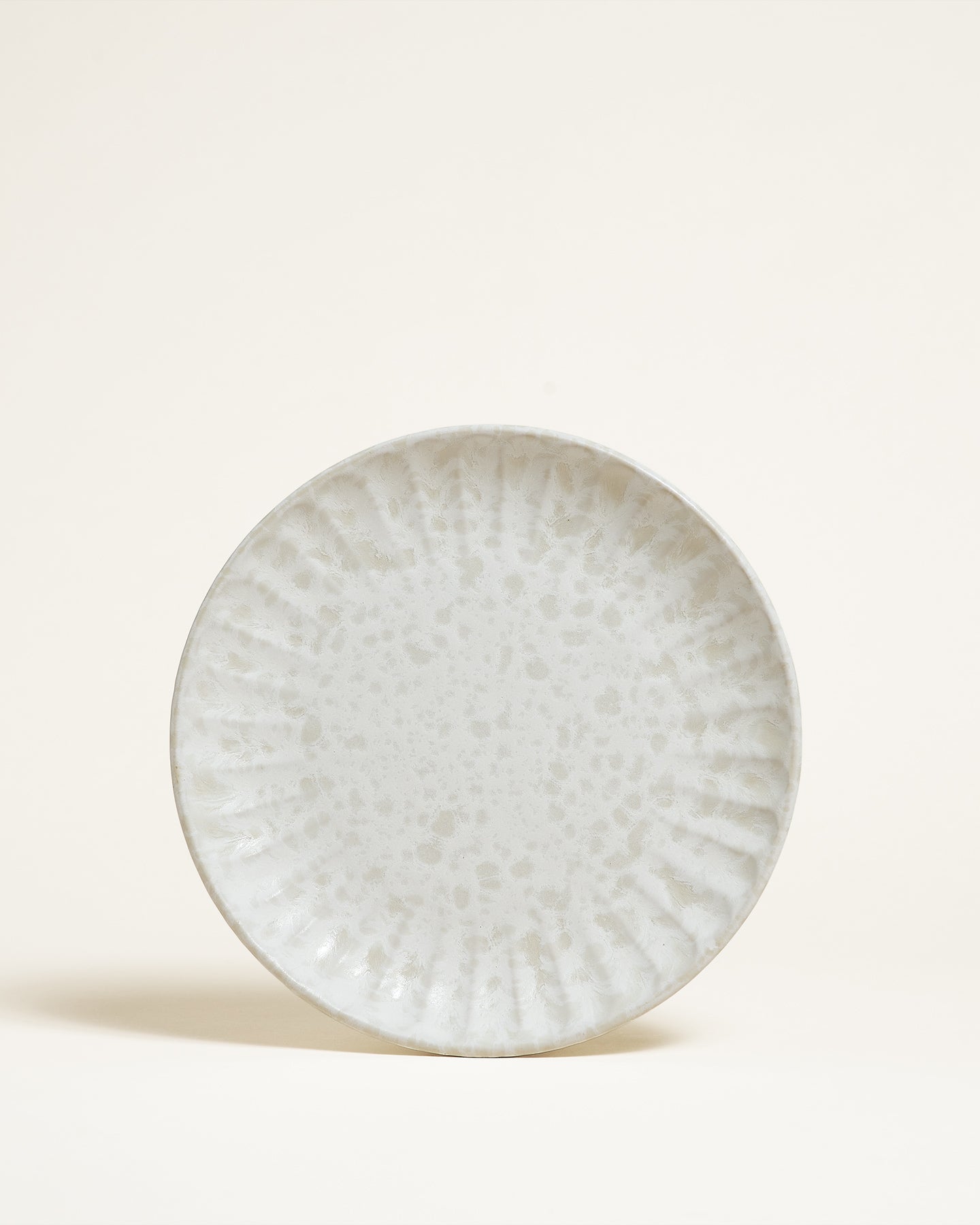 Suave Plate Small Matt White Cream