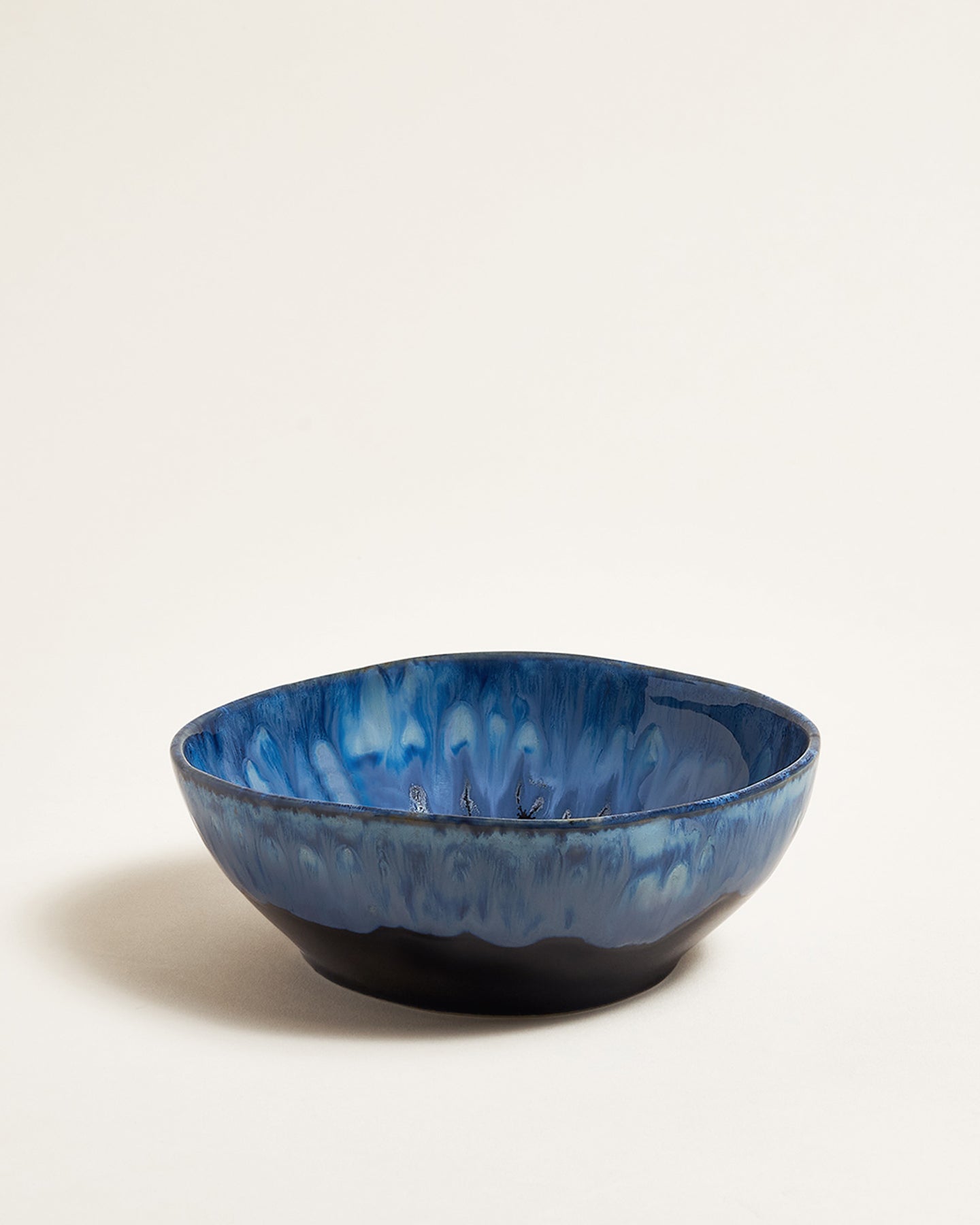 Lino cereal bowl Deepseablue