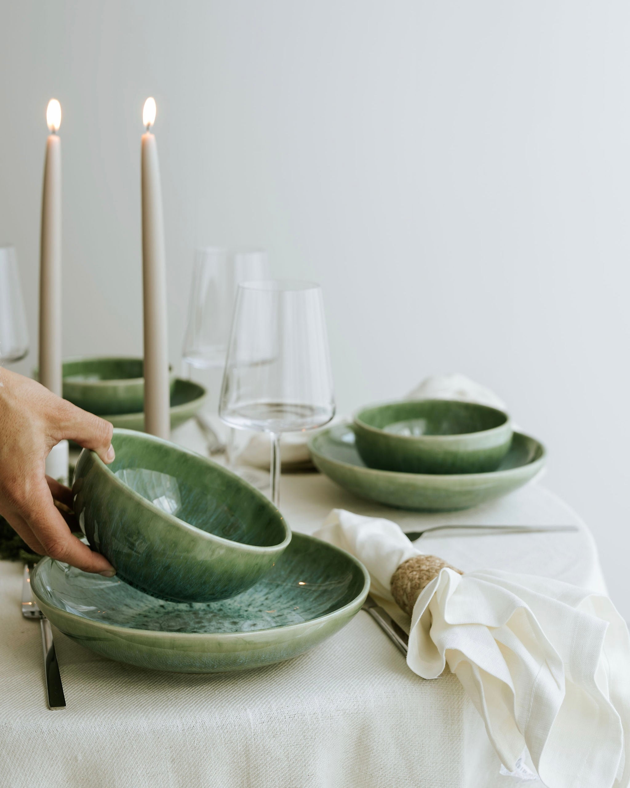 Madeira Pasta Plate Green