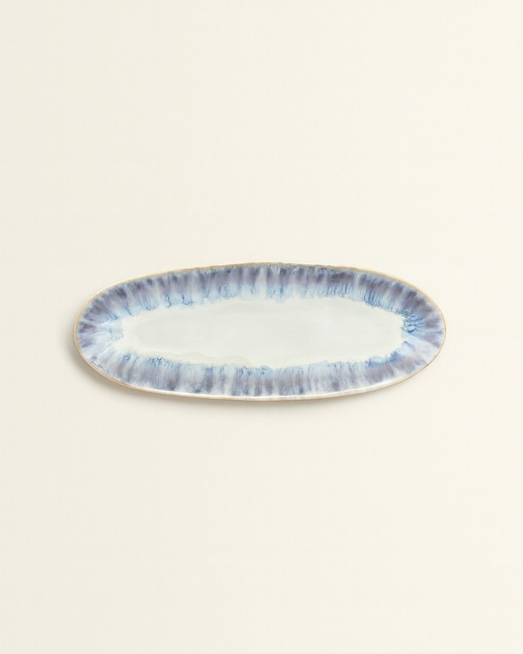 Lago serving plate medium azure