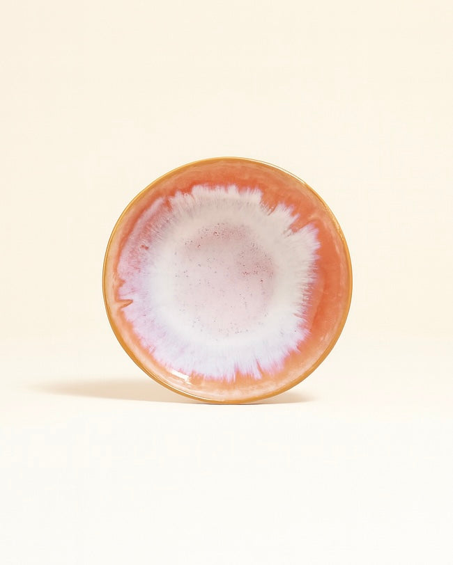 Évora pasta plate small coral pink
