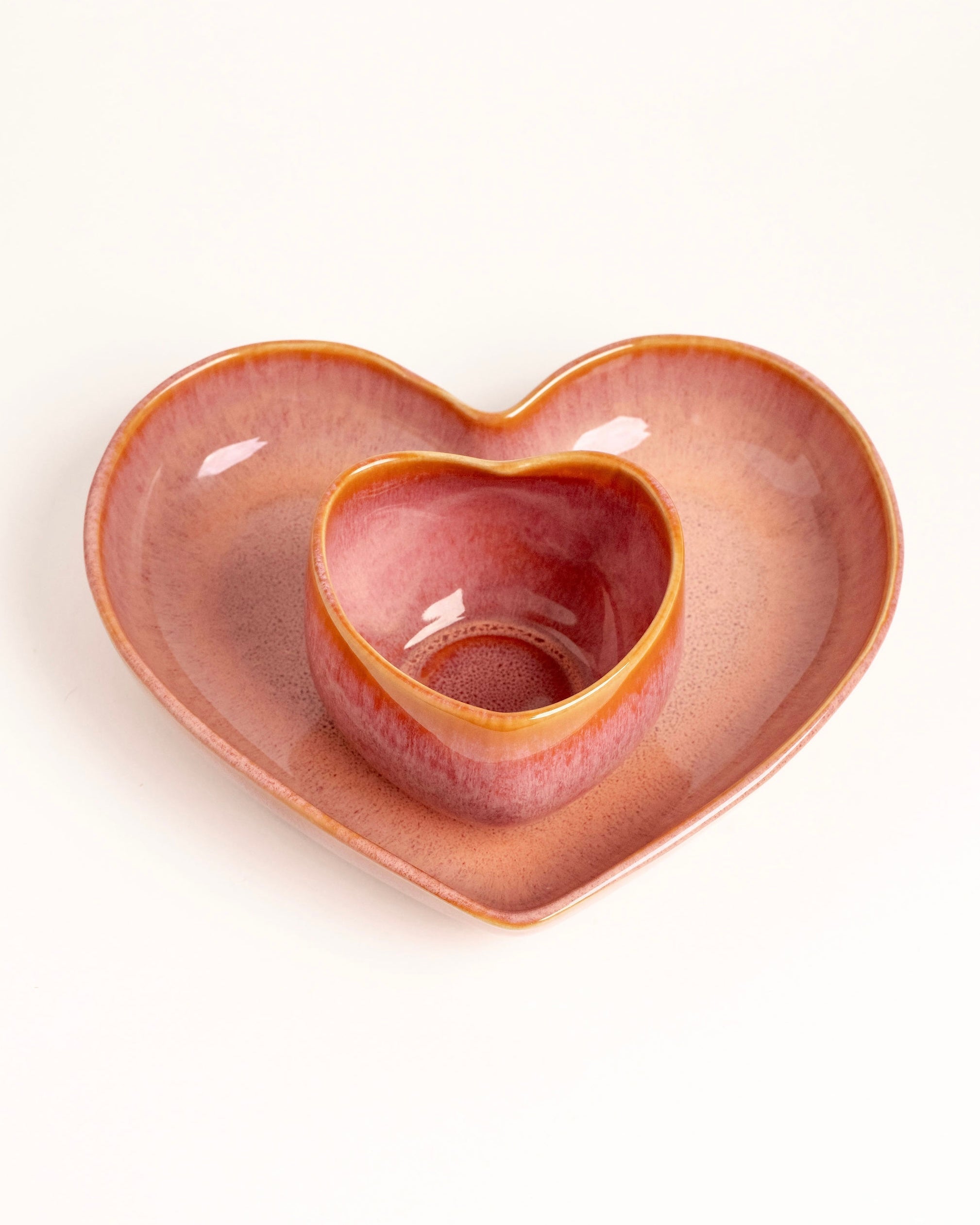 Amora Teller tief Coral