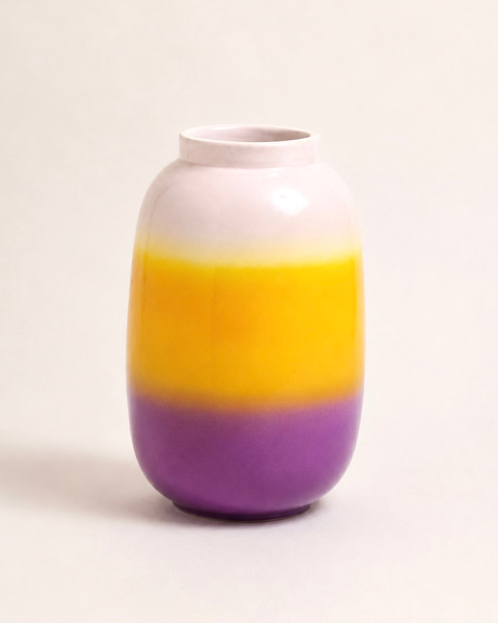 Maia Vase Pink/Yellow/Purple