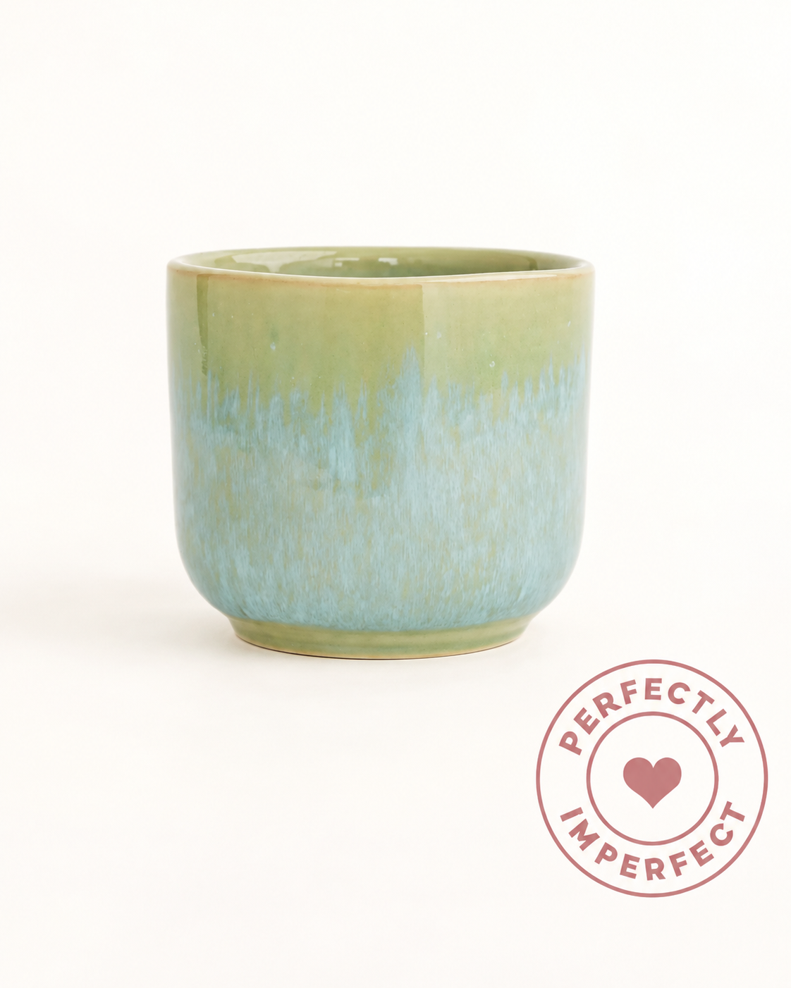 Évora Becher Mint Grün Imperfections