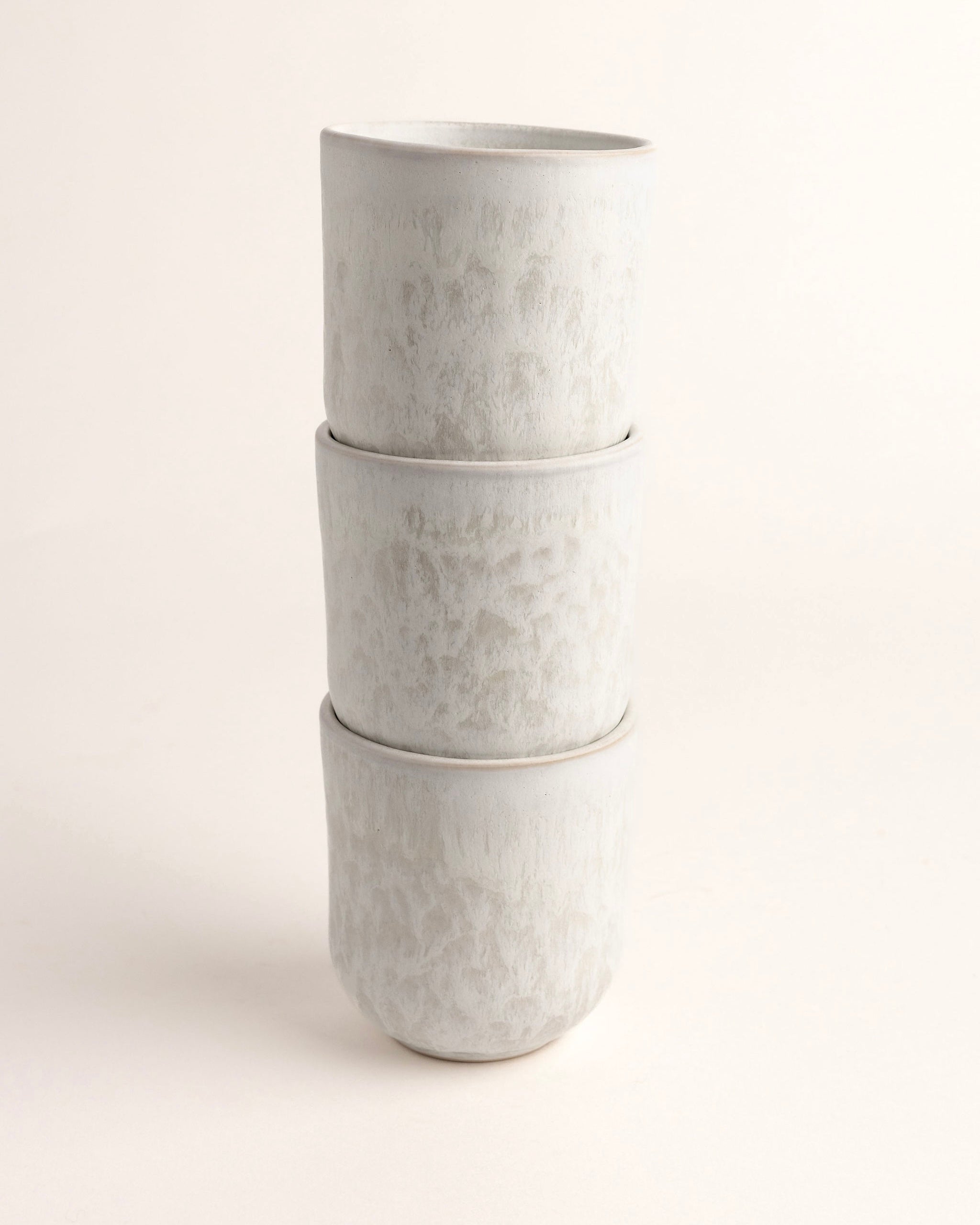 Noa Becher klein Mattweiß Creme