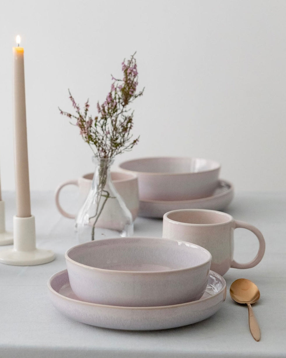 Faro Geschirrset Cotton Pink 12-teilig