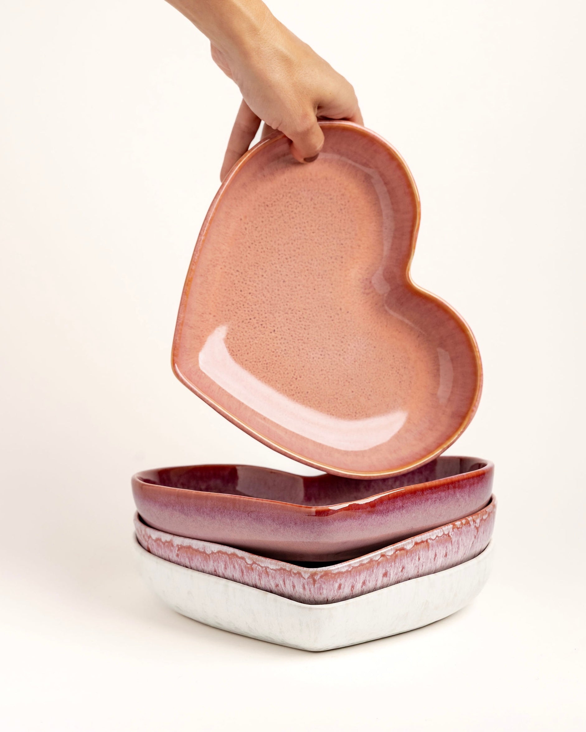 Amora Teller tief Coral