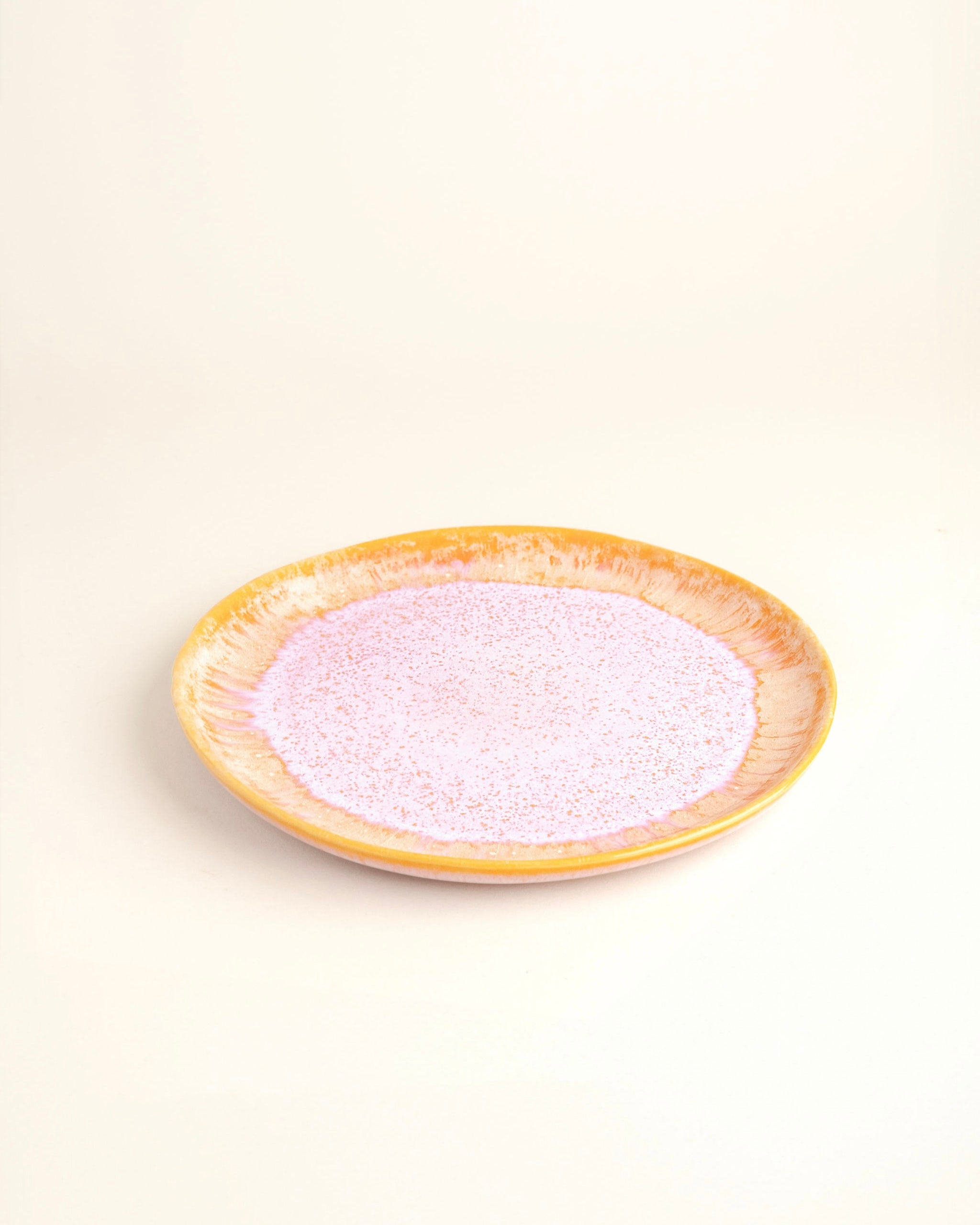 Évora plate small coral pink