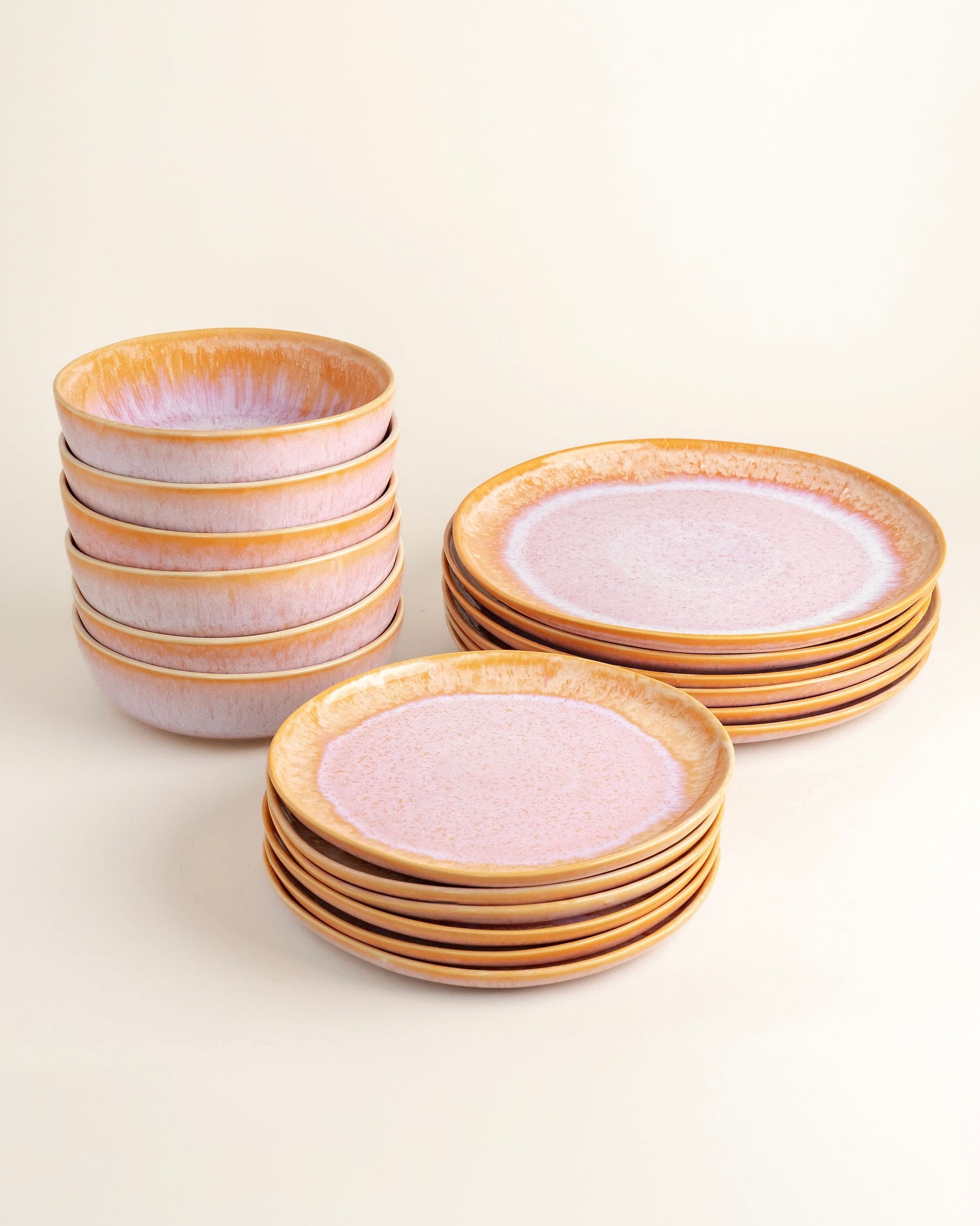 Évora Tableware Set P small Coral Pink 18-piece