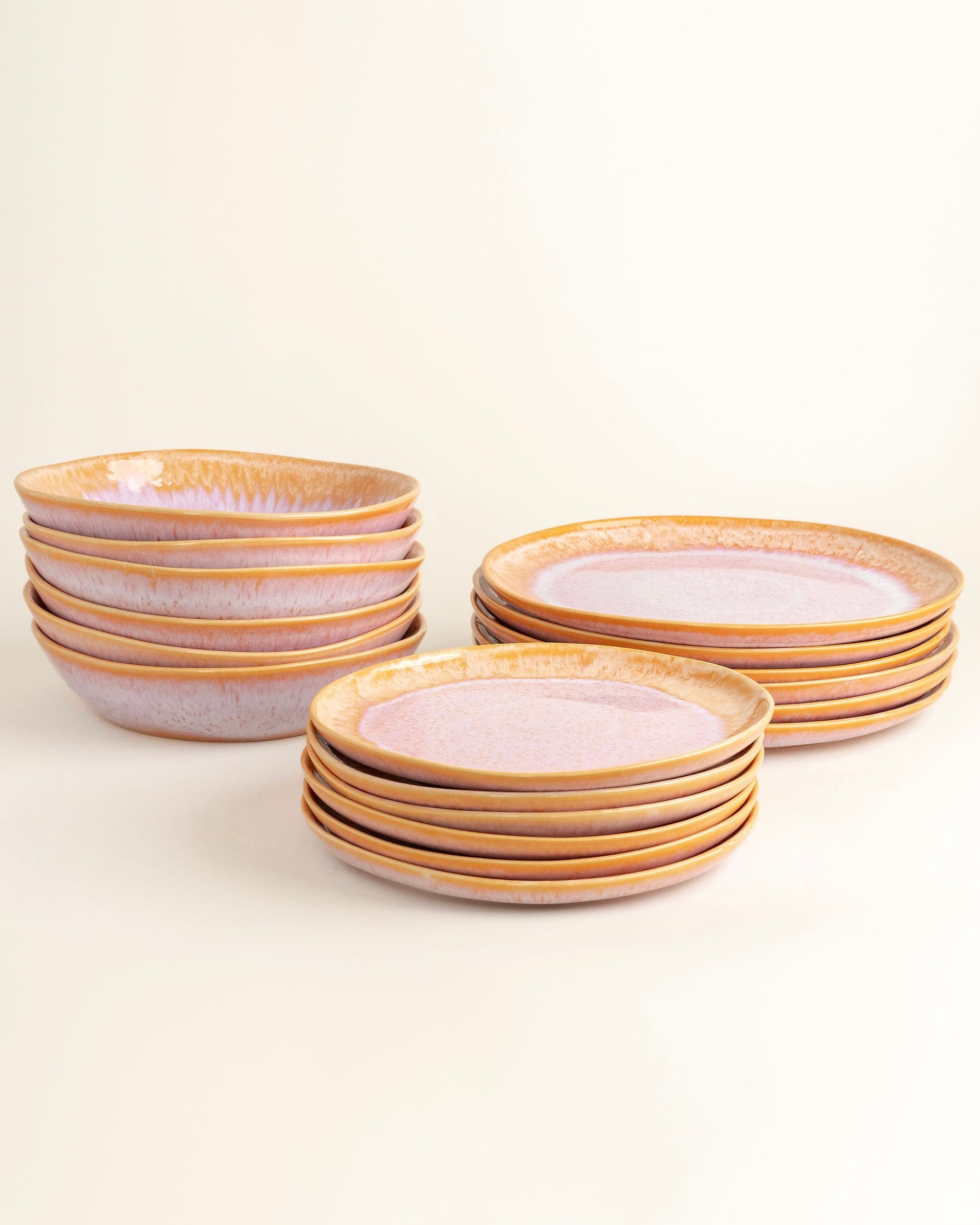 Évora tableware set P Coral Pink 18 pieces