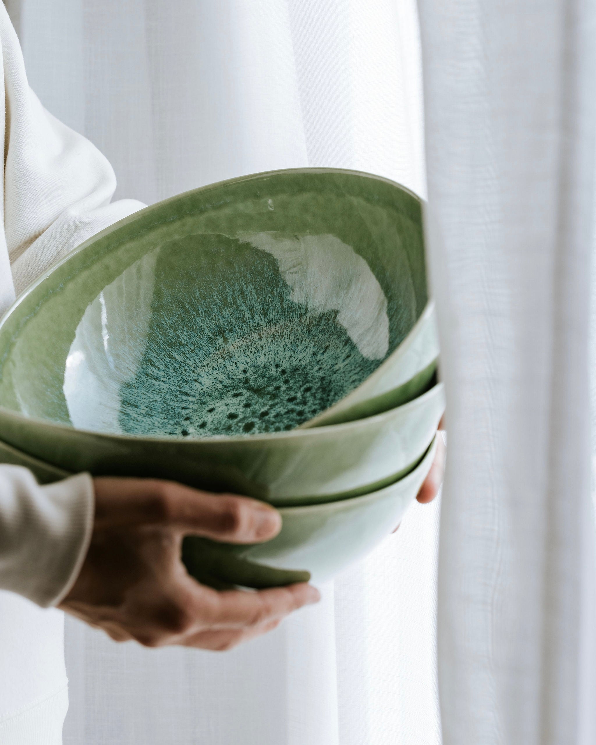 Madeira Salad Bowl Green